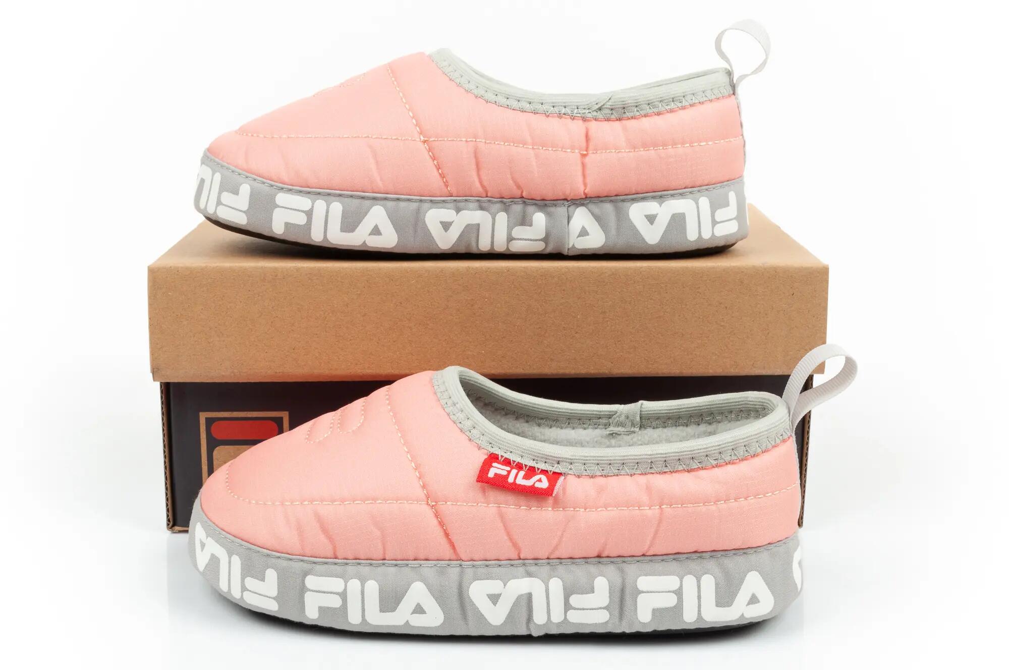 Chinelos infantis Fila Jr Comfider Pale Rosette rosa 10/10