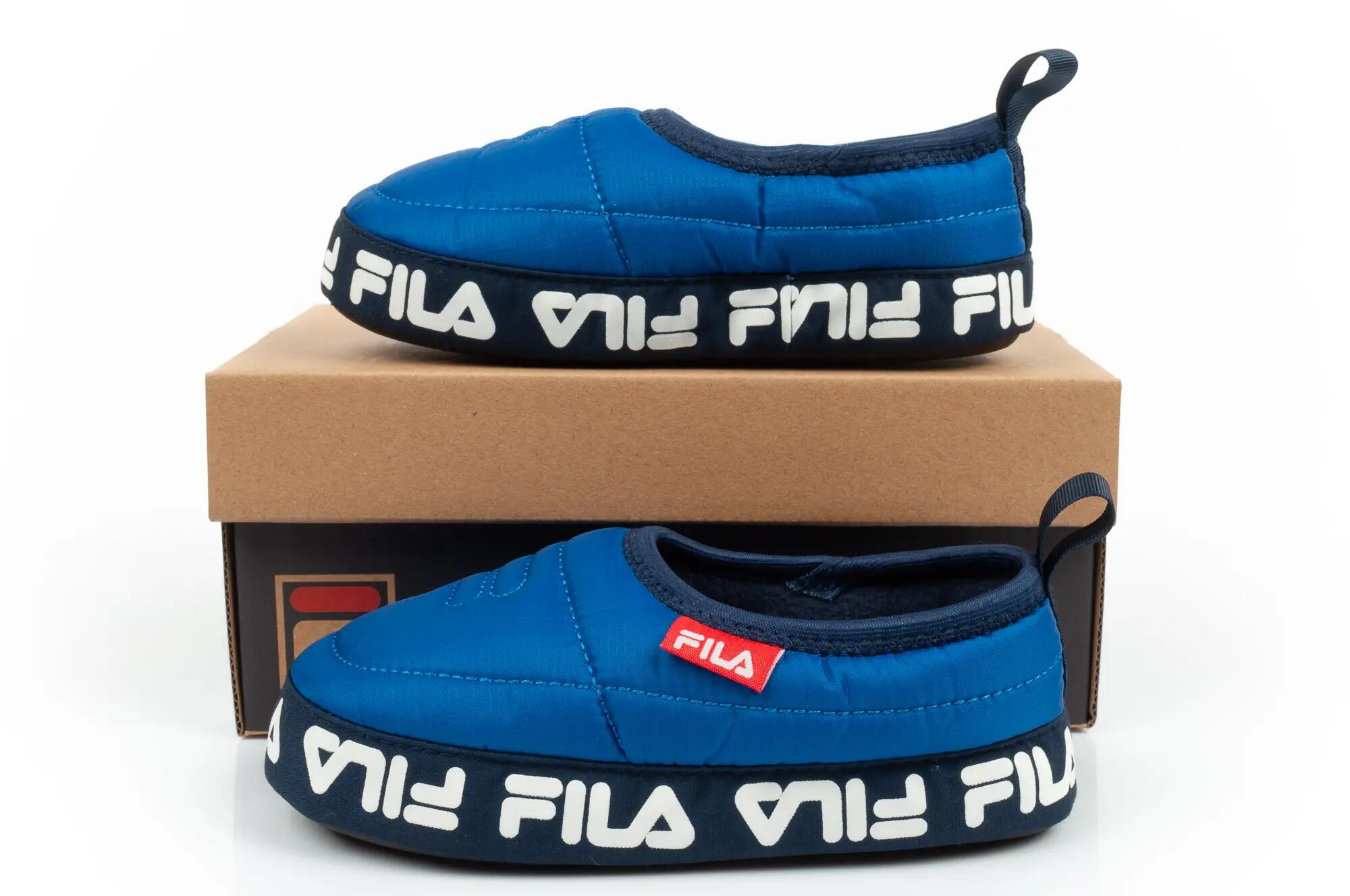 Chinelos infantis Fila Jr Comfider Lapis Azul 10/10