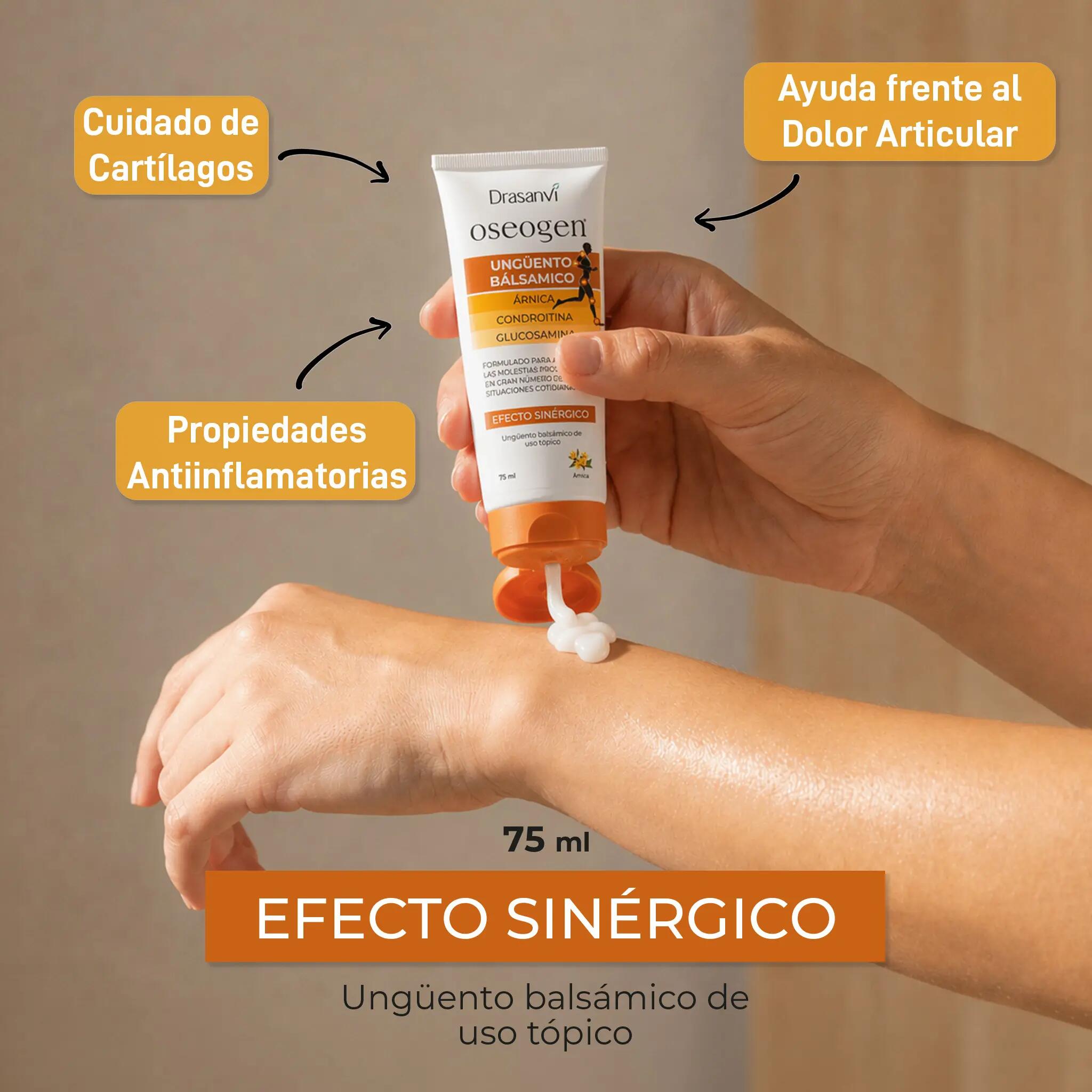 Oseogen Ünguento - Para el dolor articular - Uso tópico - 75ml - DRASANVI 3/6