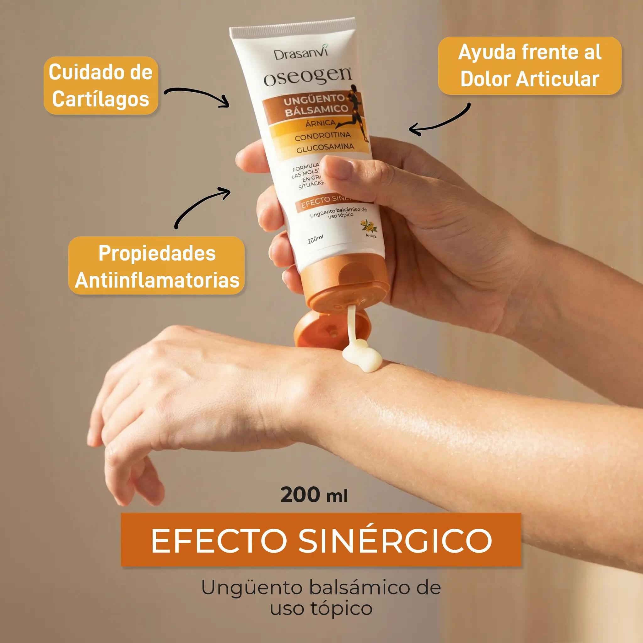 Oseogen Ünguento - Reduce dolor articular - Uso tópico - 200ml - DRASANVI 3/6