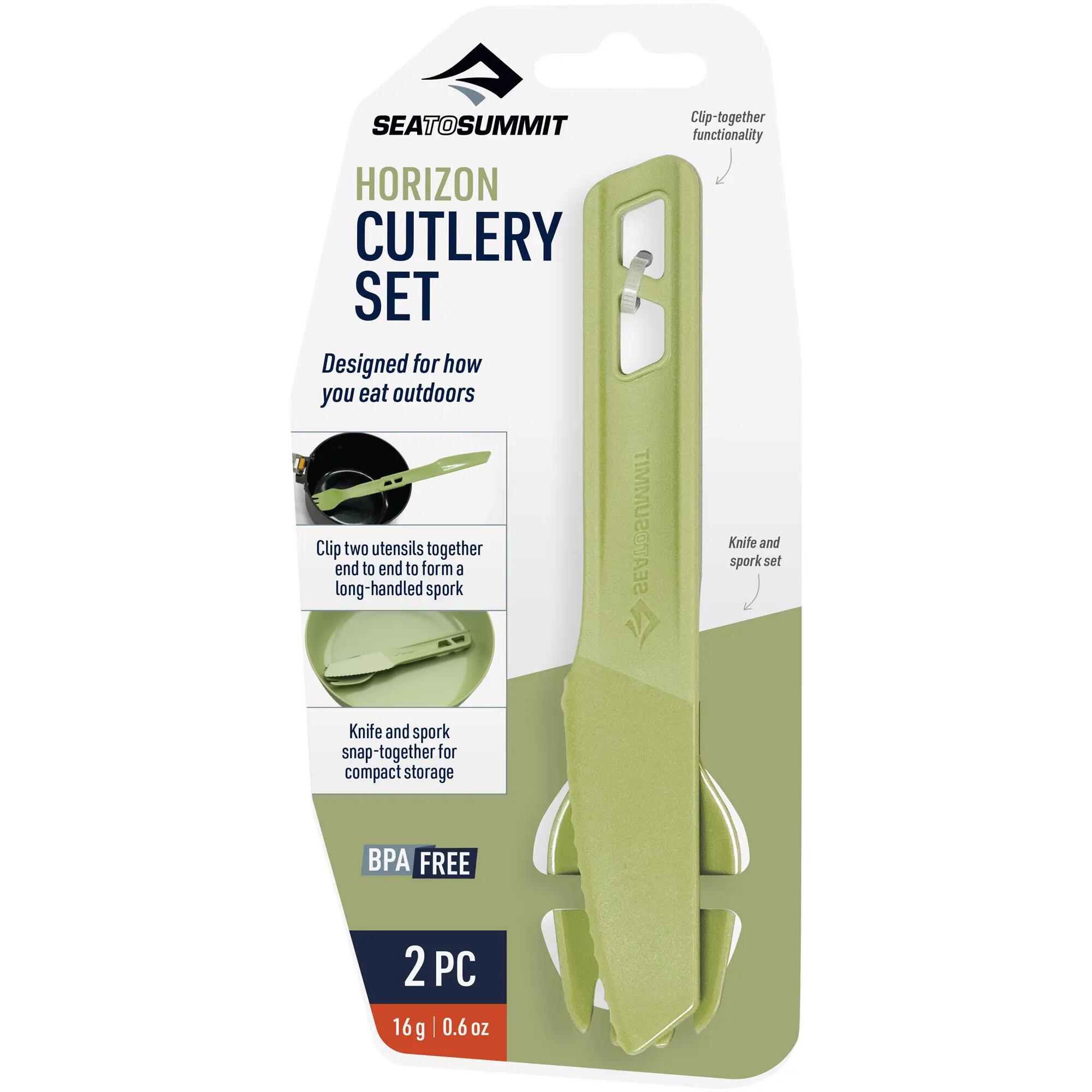 Zestaw biwakowy turystyczny nóż i spork Horizon Cutlery 5/5