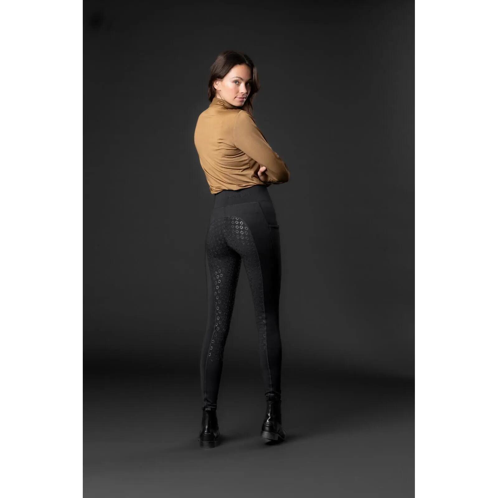 Leggings da equitazione full grip da donna Equipage Safina 3/3