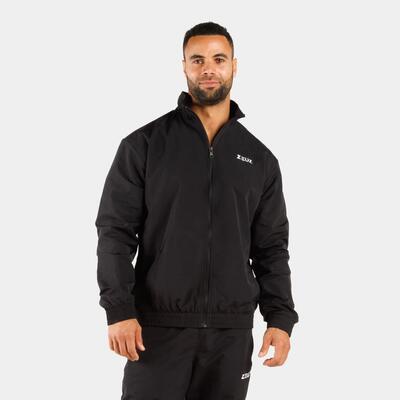 Zeuz retro trainingsjack – heren – sportvest & trainingsjas – zwart – maat xl