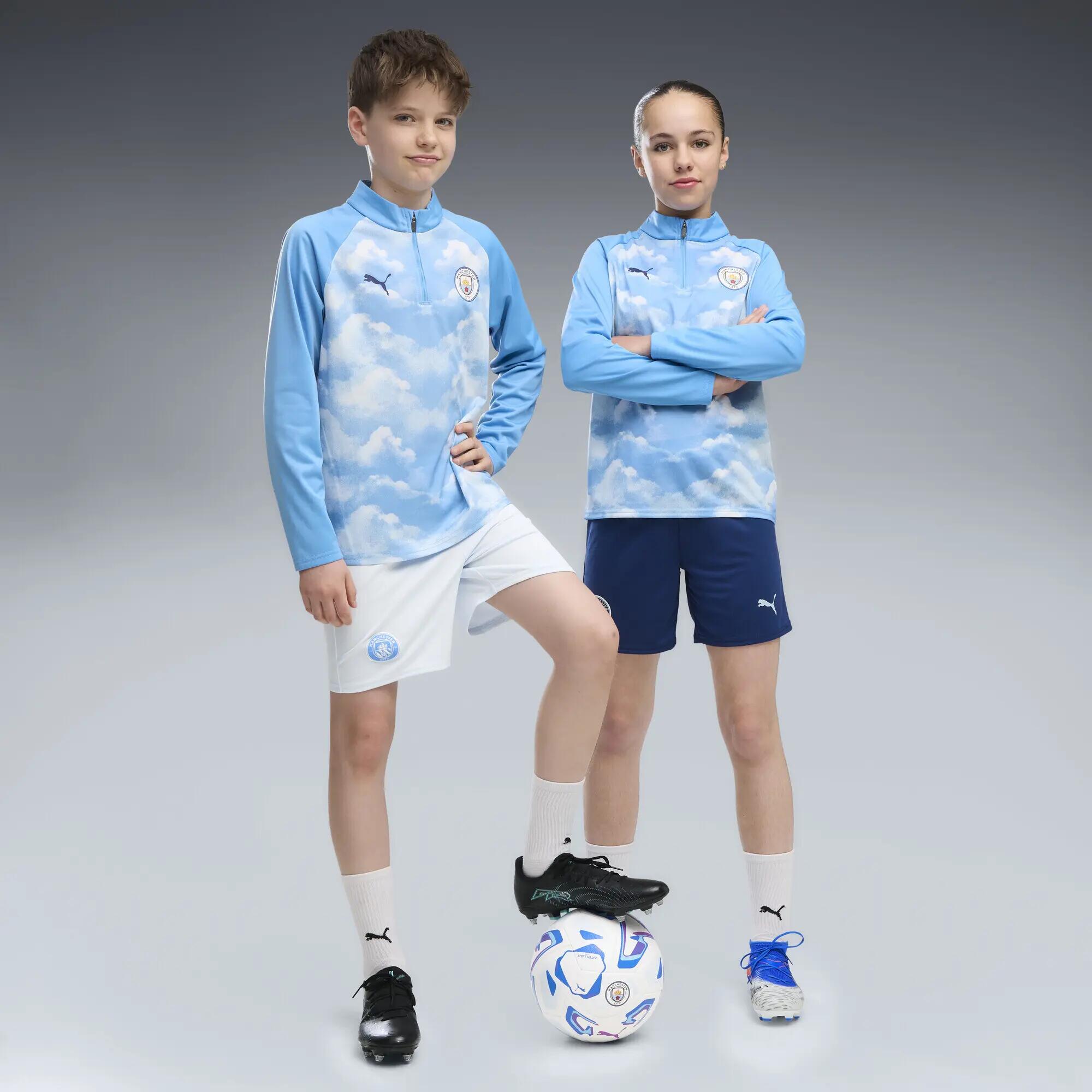 Maglia da allenamento con zip Manchester City per ragazzi PUMA 4/6
