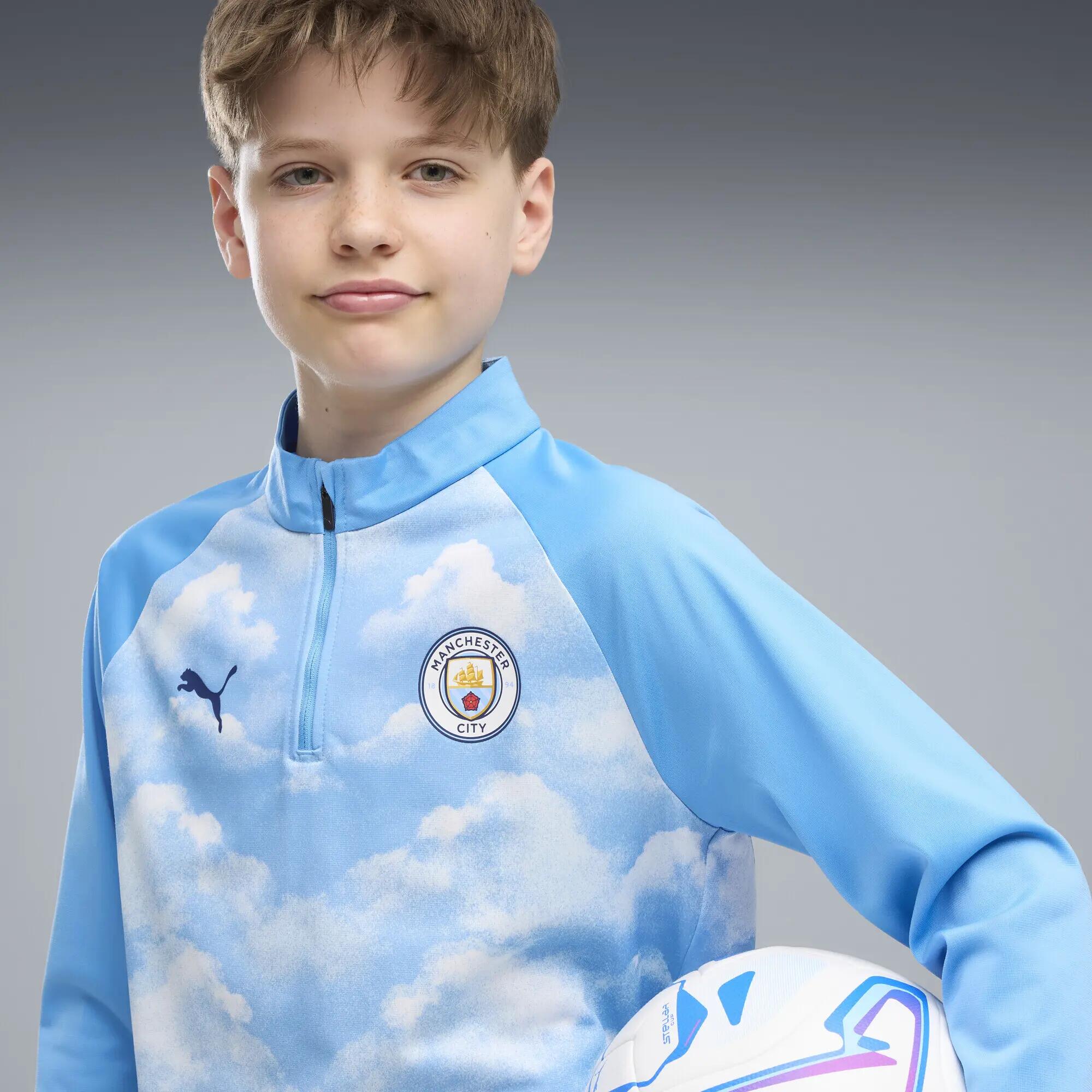 Maglia da allenamento con zip Manchester City per ragazzi PUMA 3/6