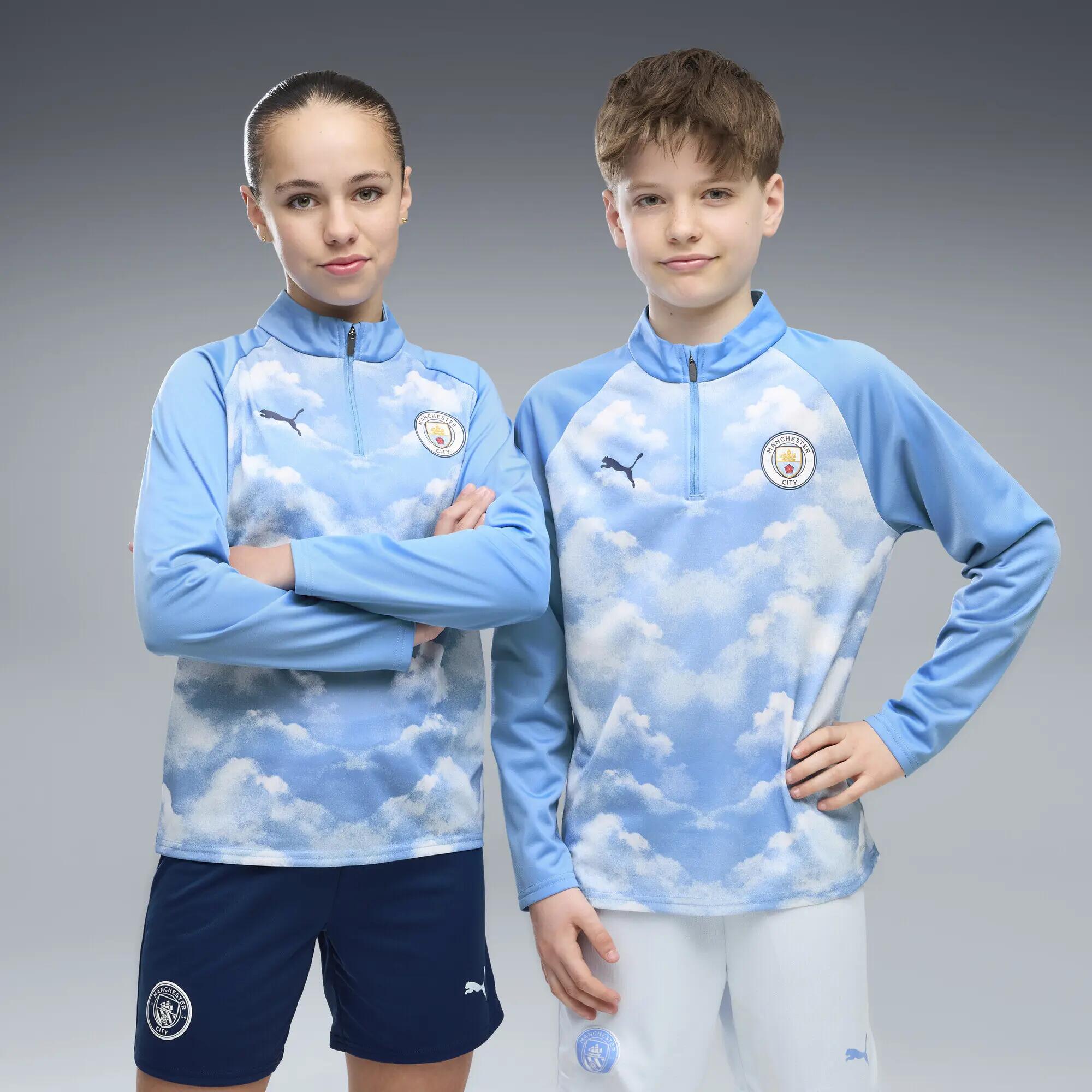 Maglia da allenamento con zip Manchester City per ragazzi PUMA 2/6