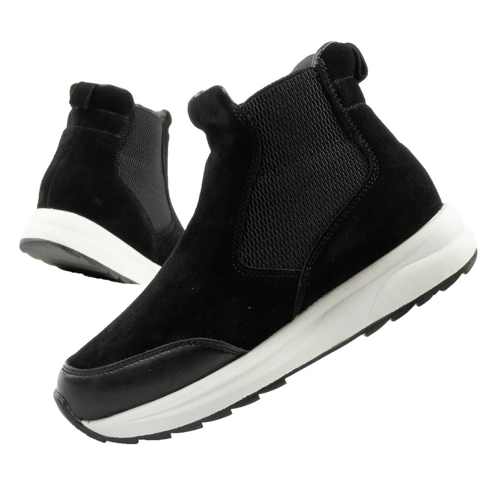 Дамски боти Scholl Beverly Bootie Suede от синтетика
