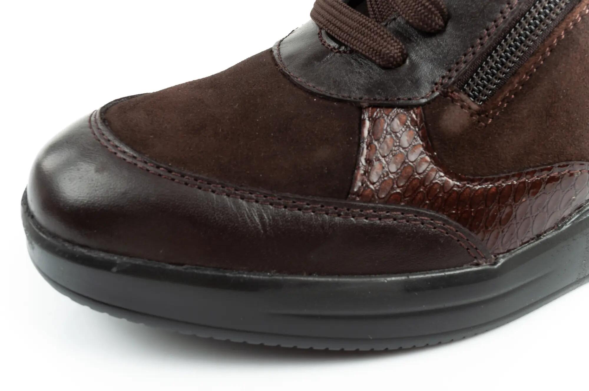 Scholl Emma Laces Suede leather Dk Brown [F302391019] 36 6/10
