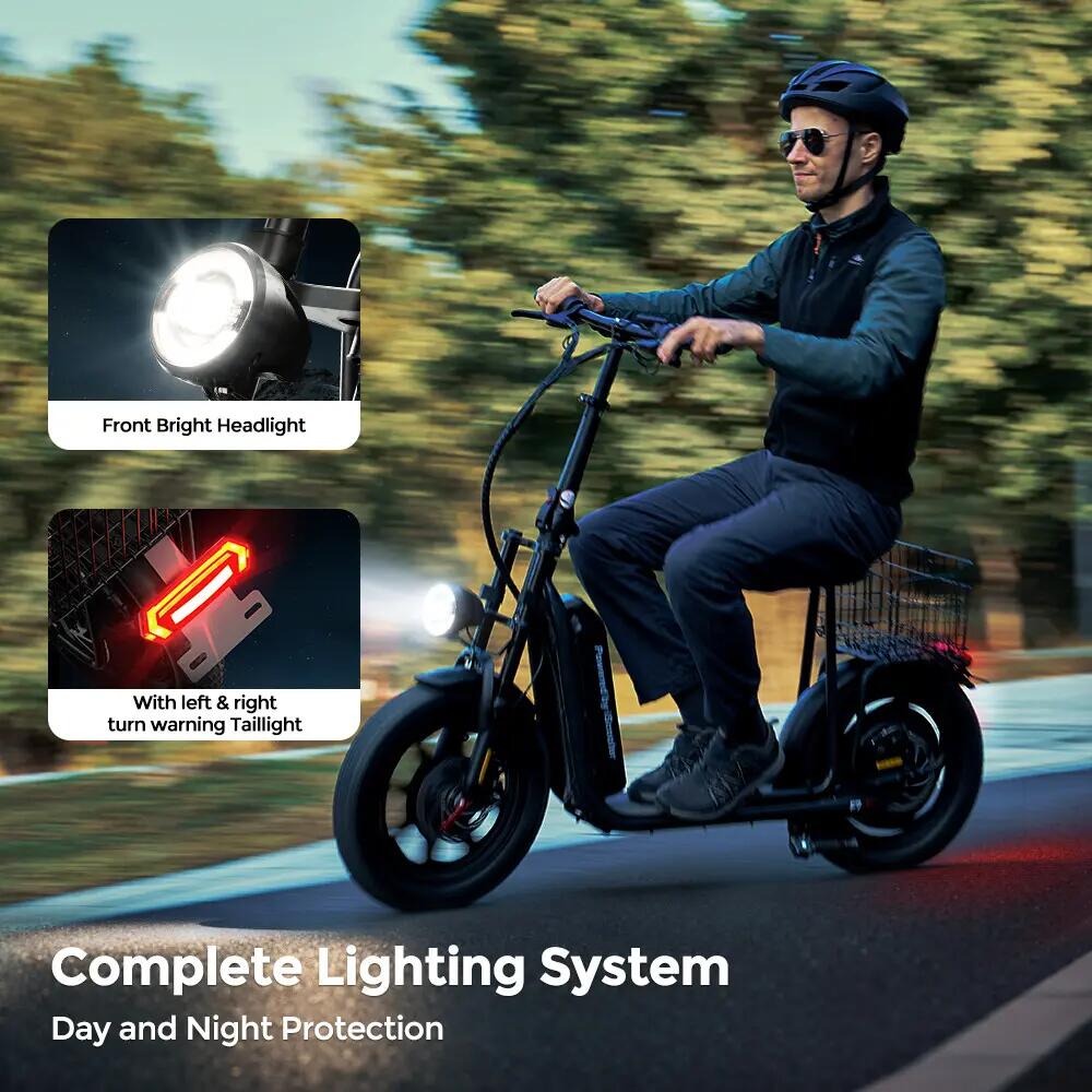 Trotinete elétrica iscooter F7 1000W 48V não dobrável 8/14