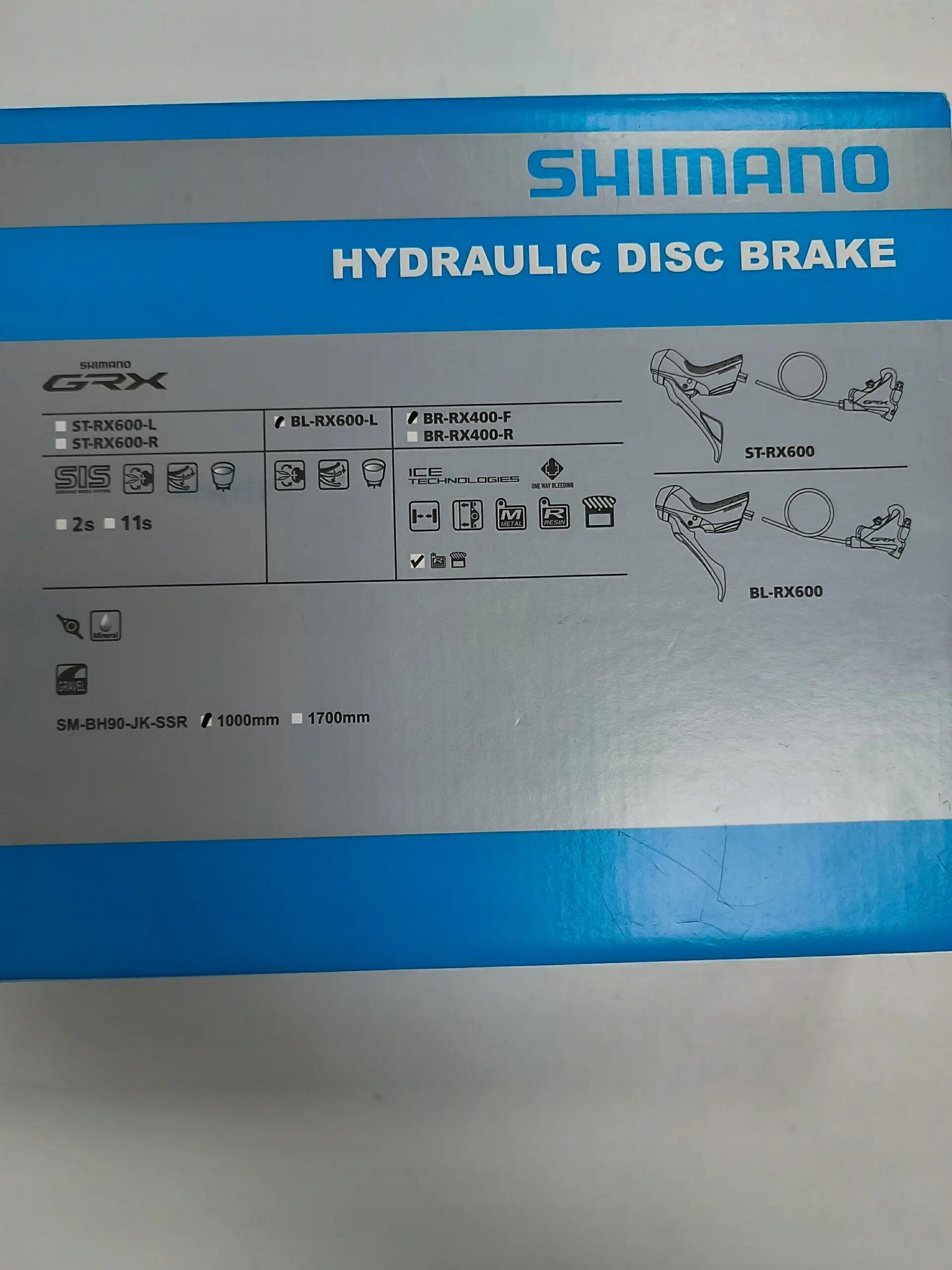 Shimano GRX BL-RX600 / BR-RX400 Voorschijfrem 1x11V Hydraulisch (zonder schijf) 4/10