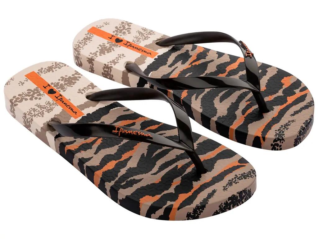 Ipanema Animal Print Vi Fem bege/marrom/laranja [83617 AY382] tamanho 39 2/5