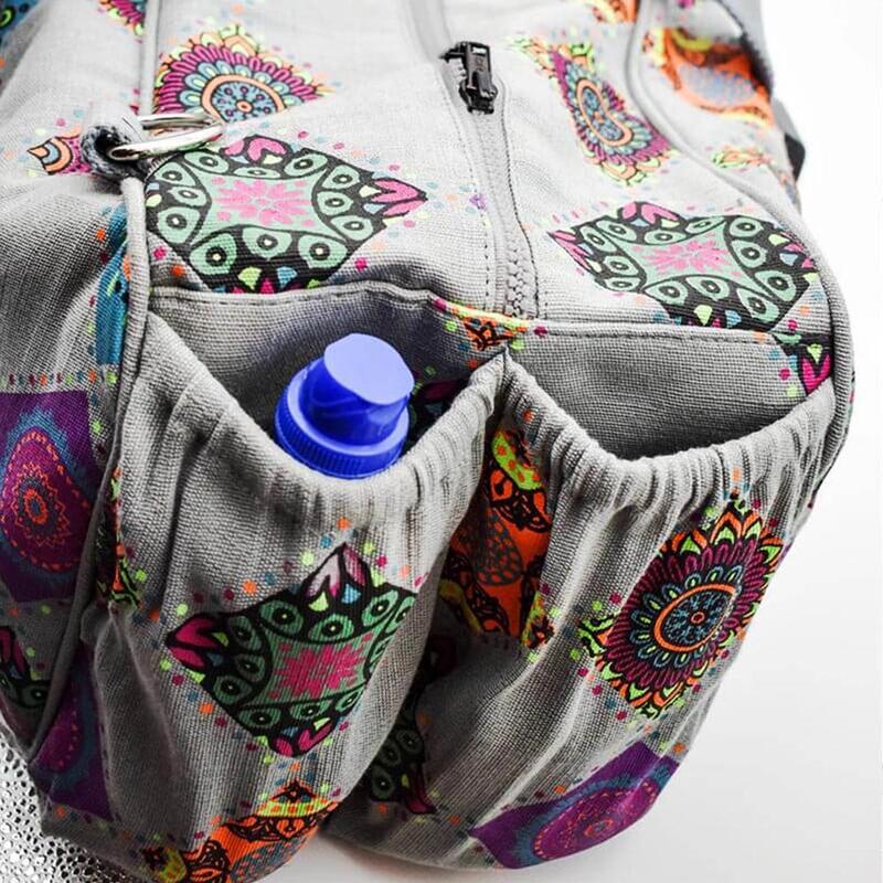 Extra grote tas voor sporten, yoga, pilates en fitness met mandala-bedrukking