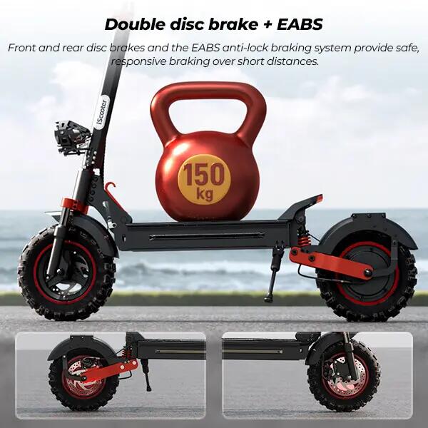 Trotinete elétrica iscooter iX5S 1000W 48V dobrável 12/13
