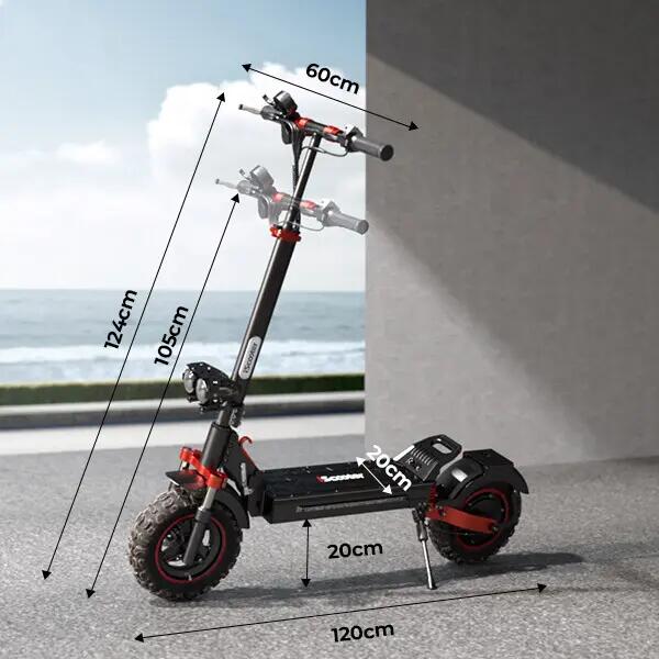 Trotinete elétrica iscooter iX5S 1000W 48V dobrável 11/13