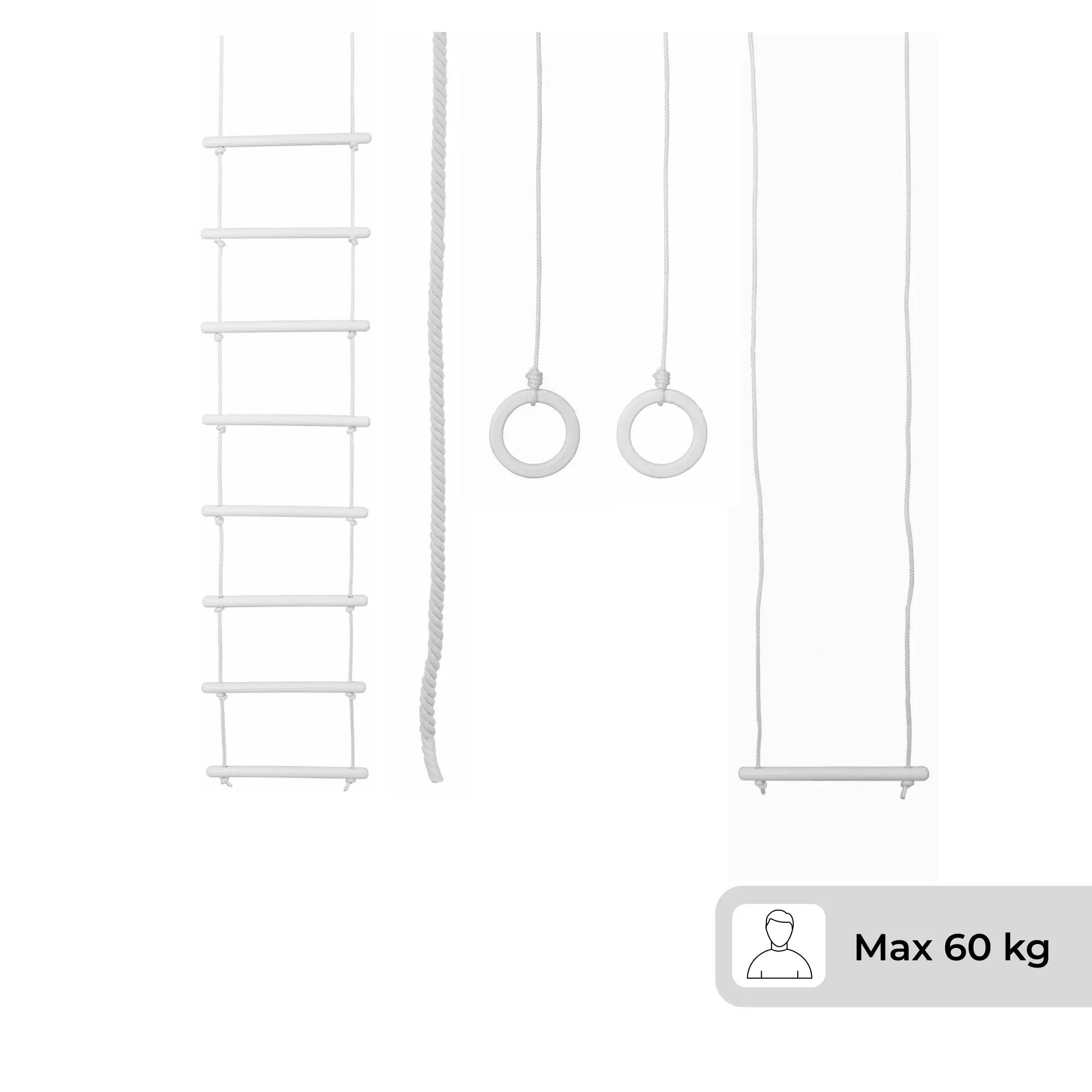 Enfants Gymnastique Accessoires Set 3-en-1 Bois Numi Bois Naturel 2/2