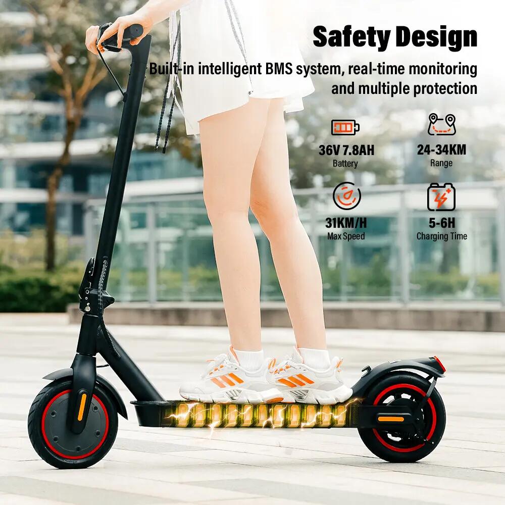 Trotinete elétrica iscooter W3 350W 36V dobrável 5/12
