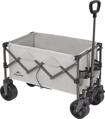 Opvouwbare bolderkar 100 l met remmen en terreinwielen