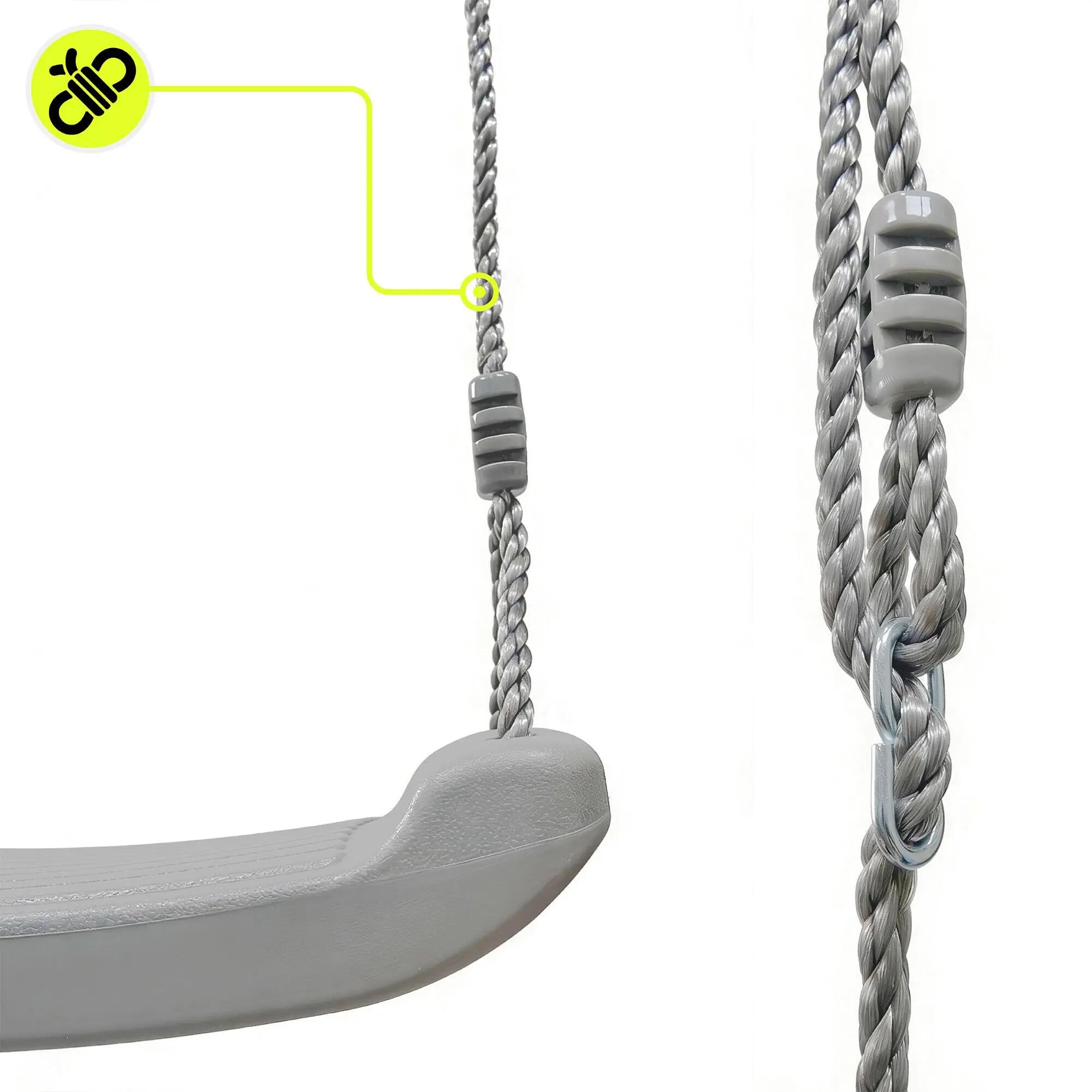 Huśtawka ogrodowa - siedzisko PP, regulowane liny PE, do 50 kg 6/9