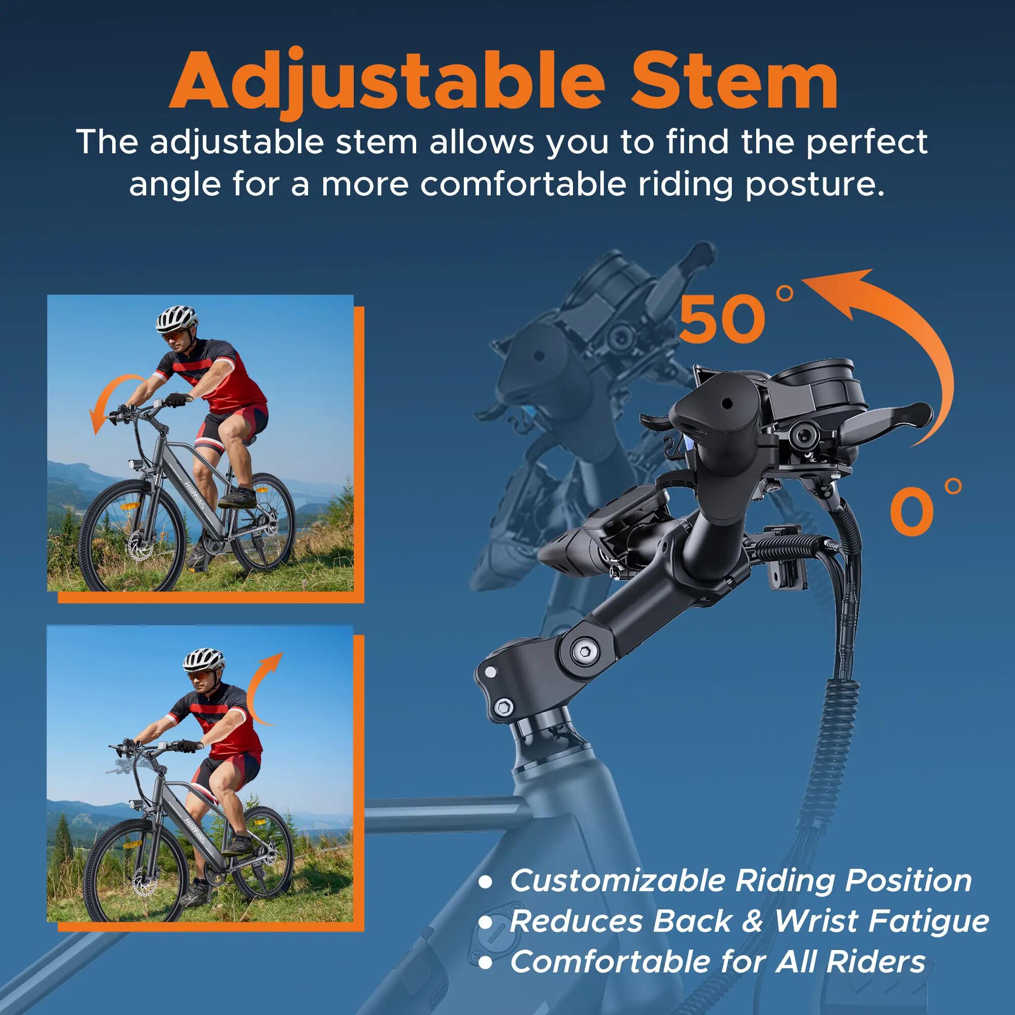 Vélo de ville électrique HillMiles MileTrail 1 250W 468Wh 26-pouces 7/8