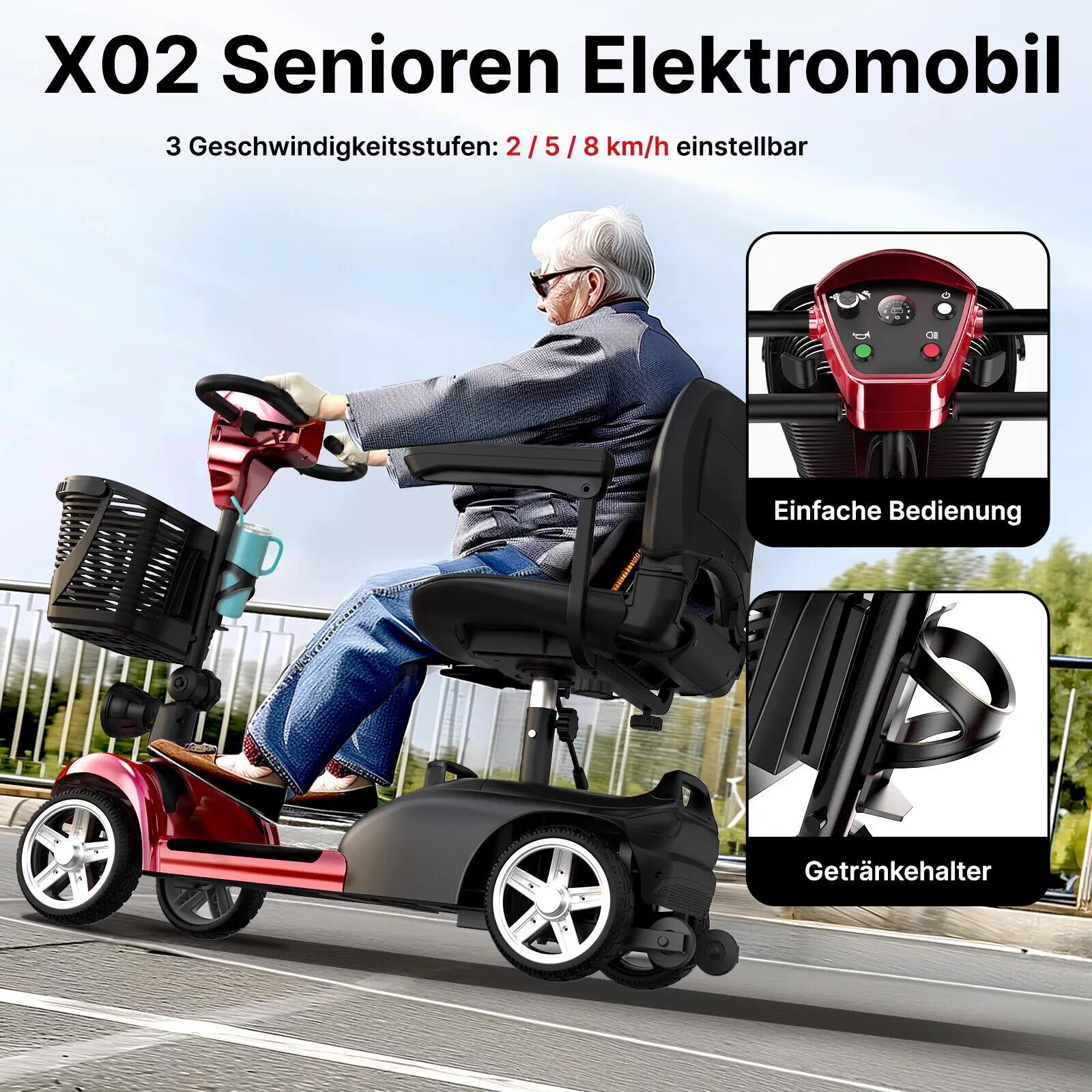 Trotinete elétrica iscooter X02 300W 24V dobrável 3/10