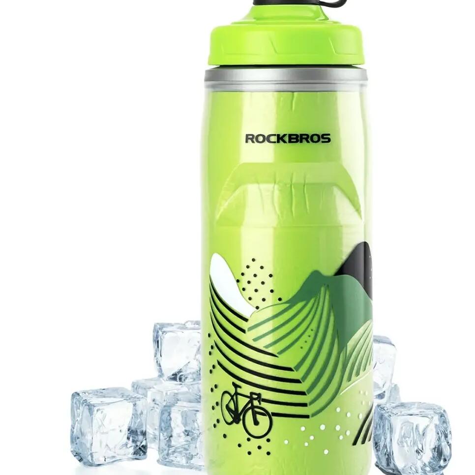 Insulated cycling water bottle for hot/cold storage ROCKBROS