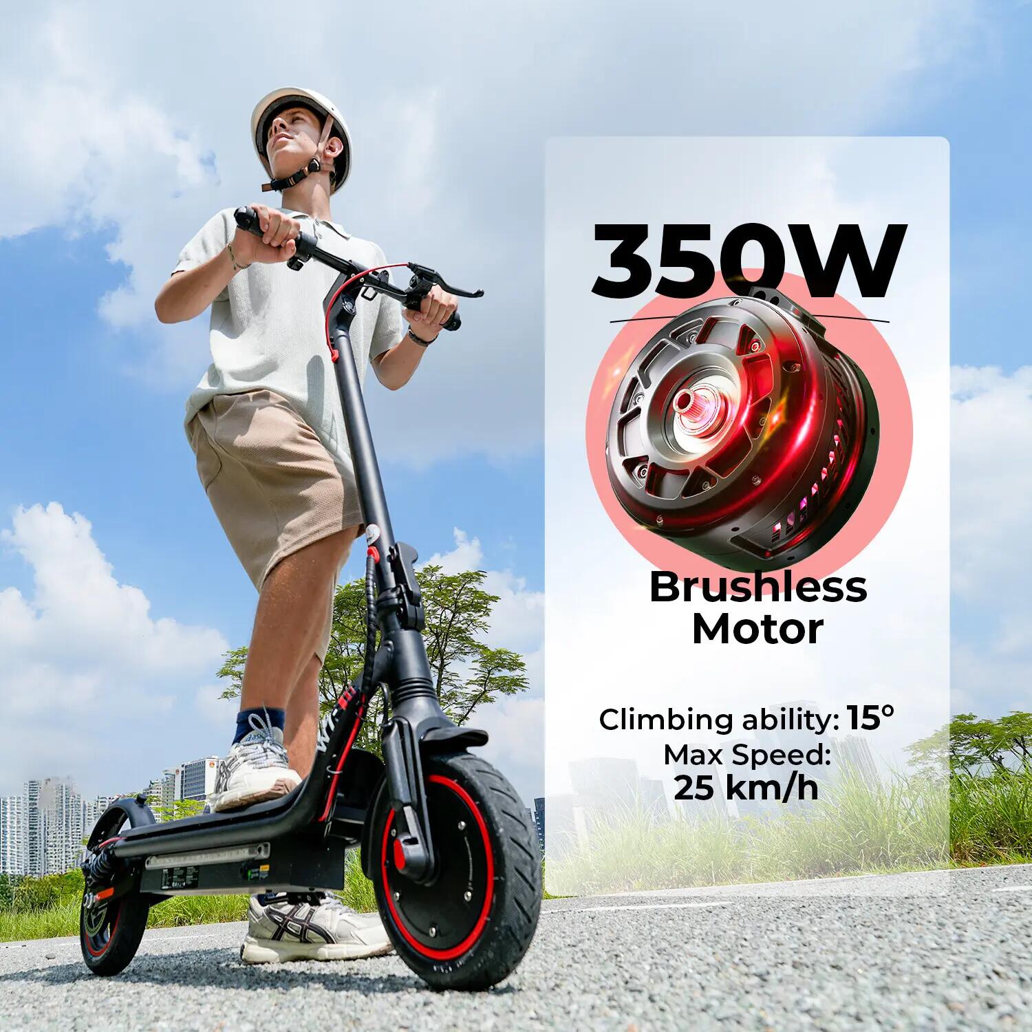 Trotinete elétrica iscooter W7 350W 36V dobrável 5/13