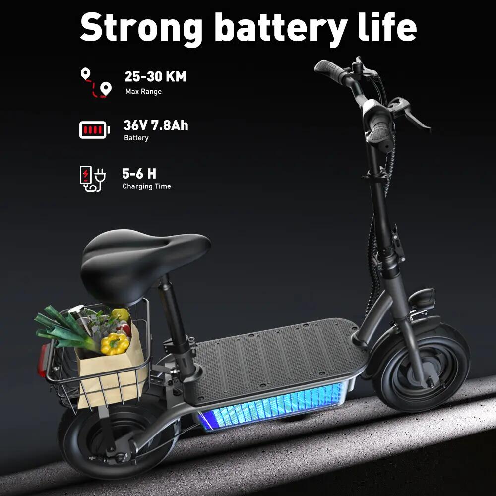 Trotinete elétrica iscooter F2 500W 36V dobrável 5/12