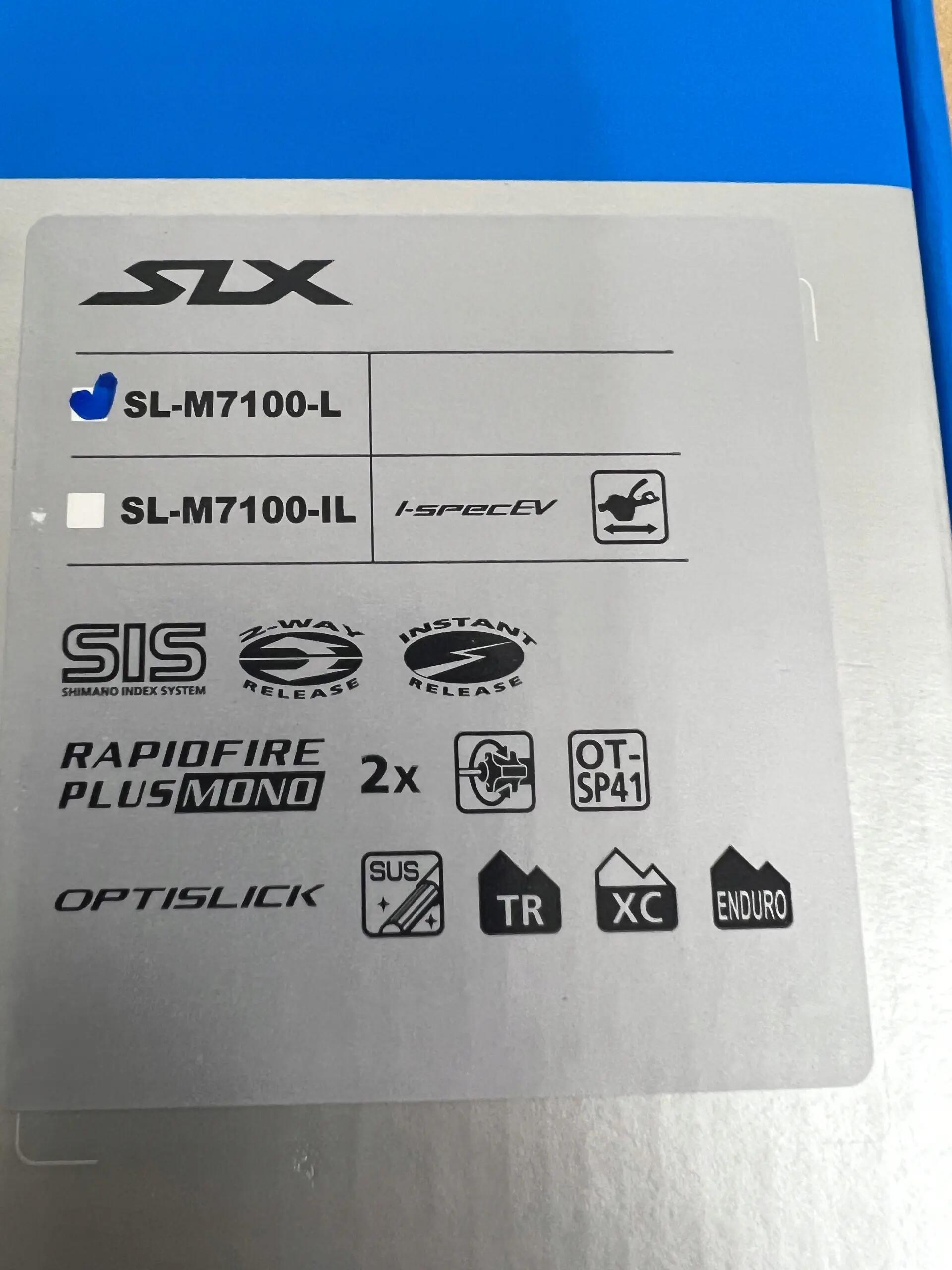 Linke Steuerung Shimano SLX SL-M7100-L 2x12 Geschwindigkeit I-Spec-EV 3/7