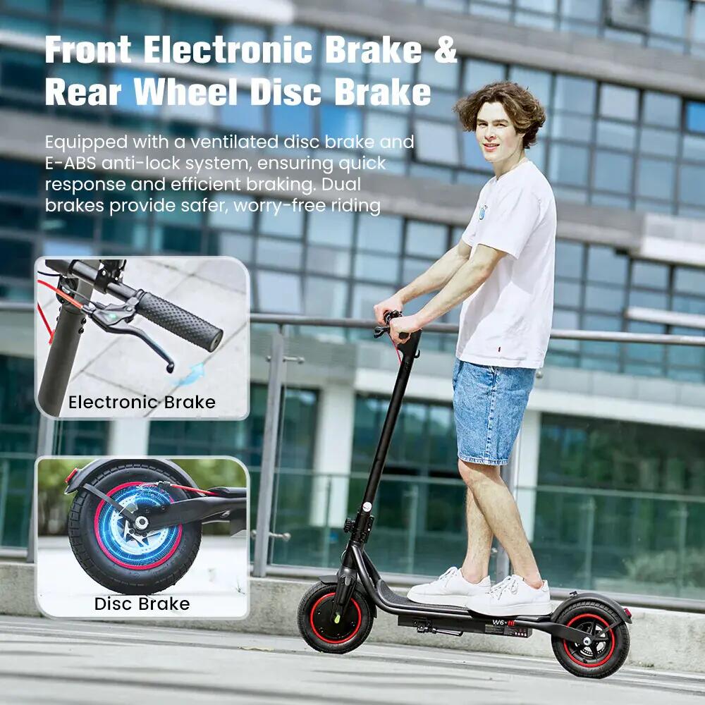 Trotinete elétrica iscooter W6 500W 36V dobrável 6/11