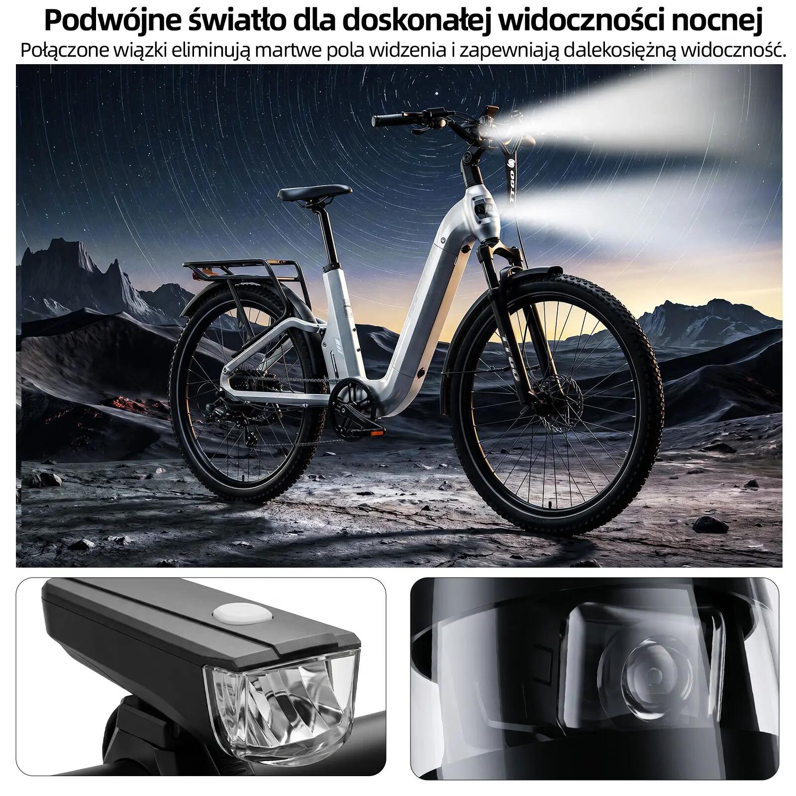 TTGO E-SUVO elektryczny rower dla dorosłych 250W silnik 48V15Ah bateria 14/15
