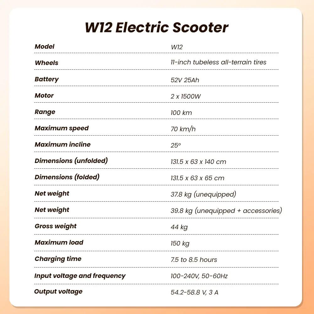 Trotinete elétrica iscooter W12 3000W 52V dobrável 14/14