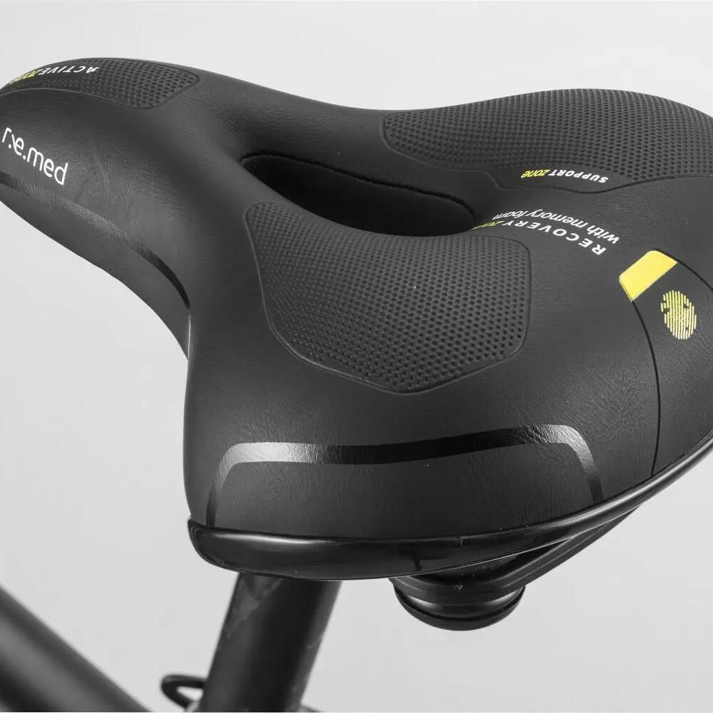 Comfort bicycle saddle with memory foam R.E.MED