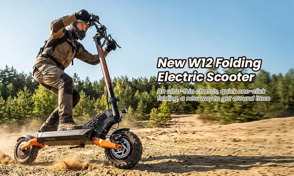Trotinete elétrica iscooter W12 3000W 52V dobrável 13/14