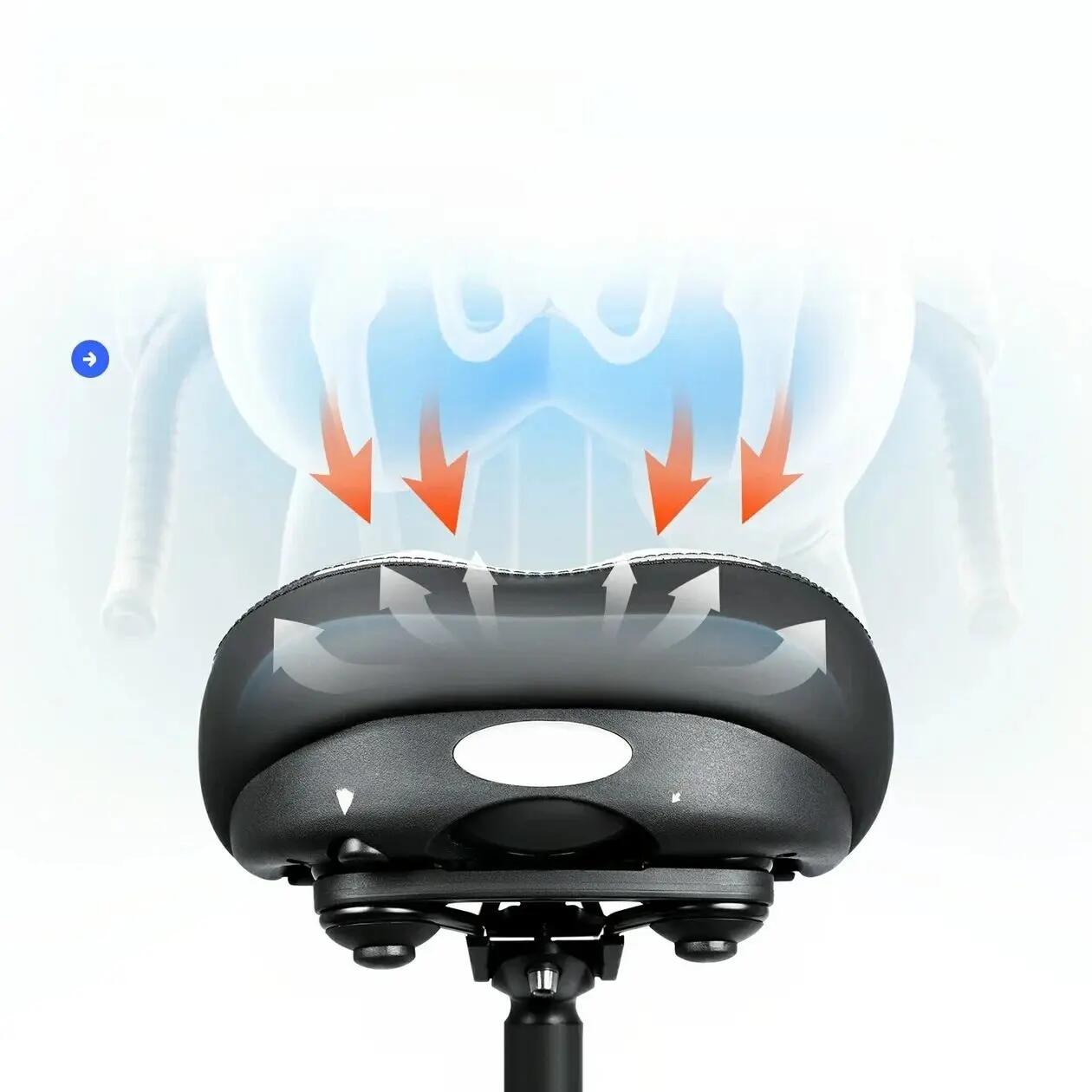 Selim de bicicleta ergonômico com amortecimento a ar ajustável ROCKBROS 3/3
