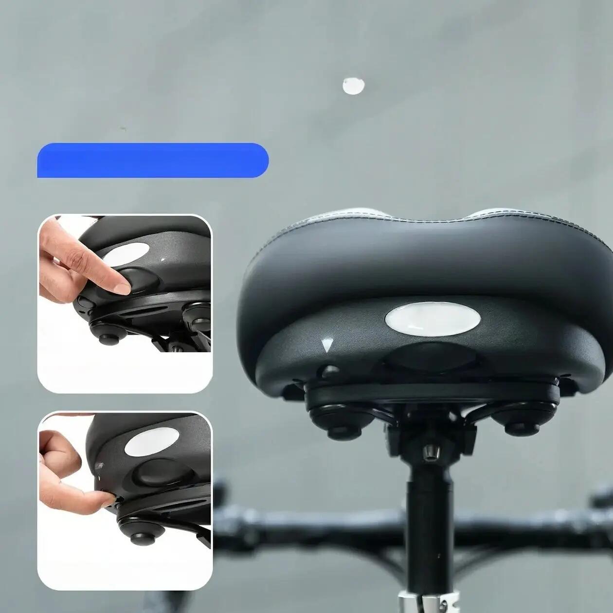 Selim de bicicleta ergonômico com amortecimento a ar ajustável ROCKBROS 2/3