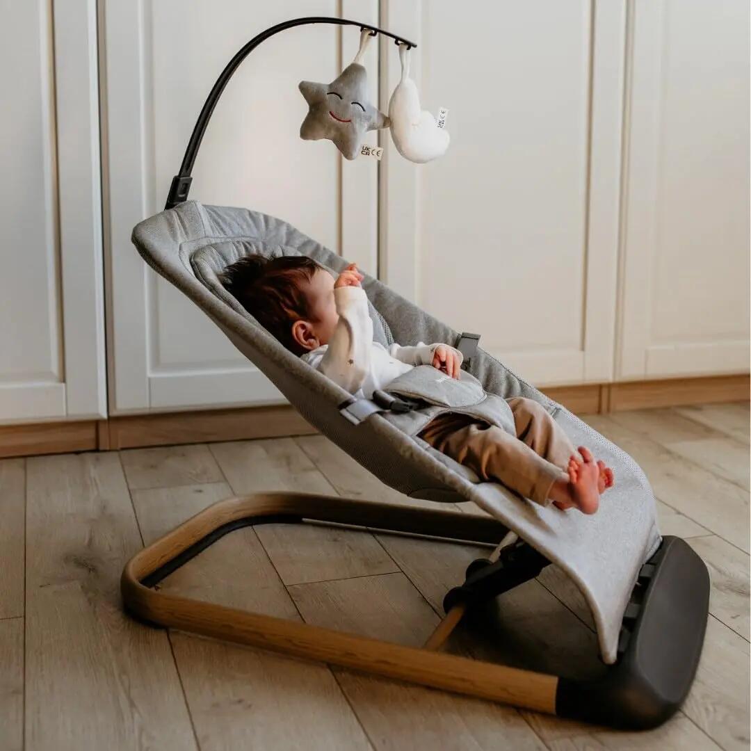 Transat bebè - 2in1 basculante regolabile 3 posizioni - lily - grigio 8/10