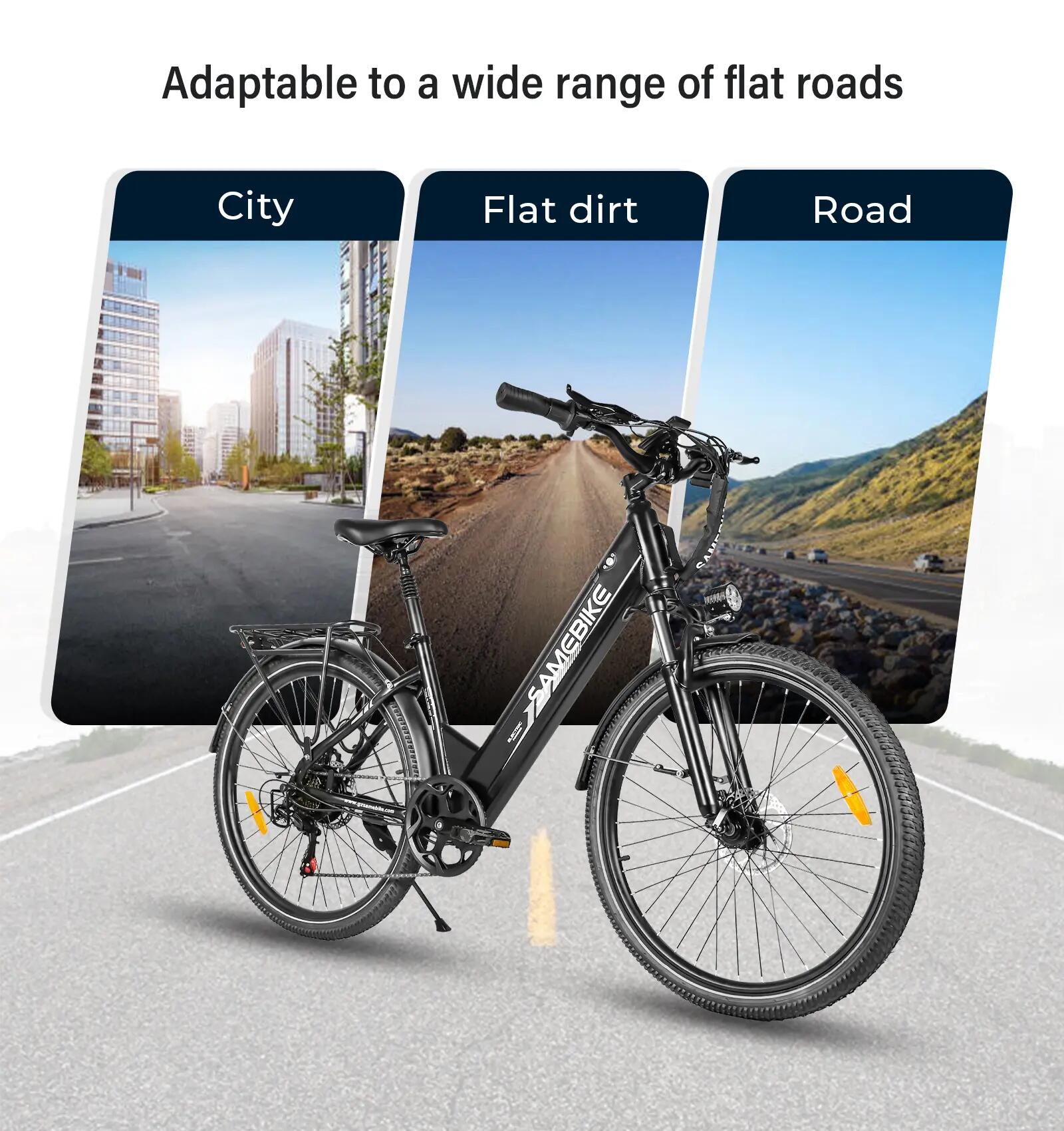 Bicicletta elettrica città SAMEBIKE RS-A01PRO-T 36V15Ah 26" Pneumatico 5/15