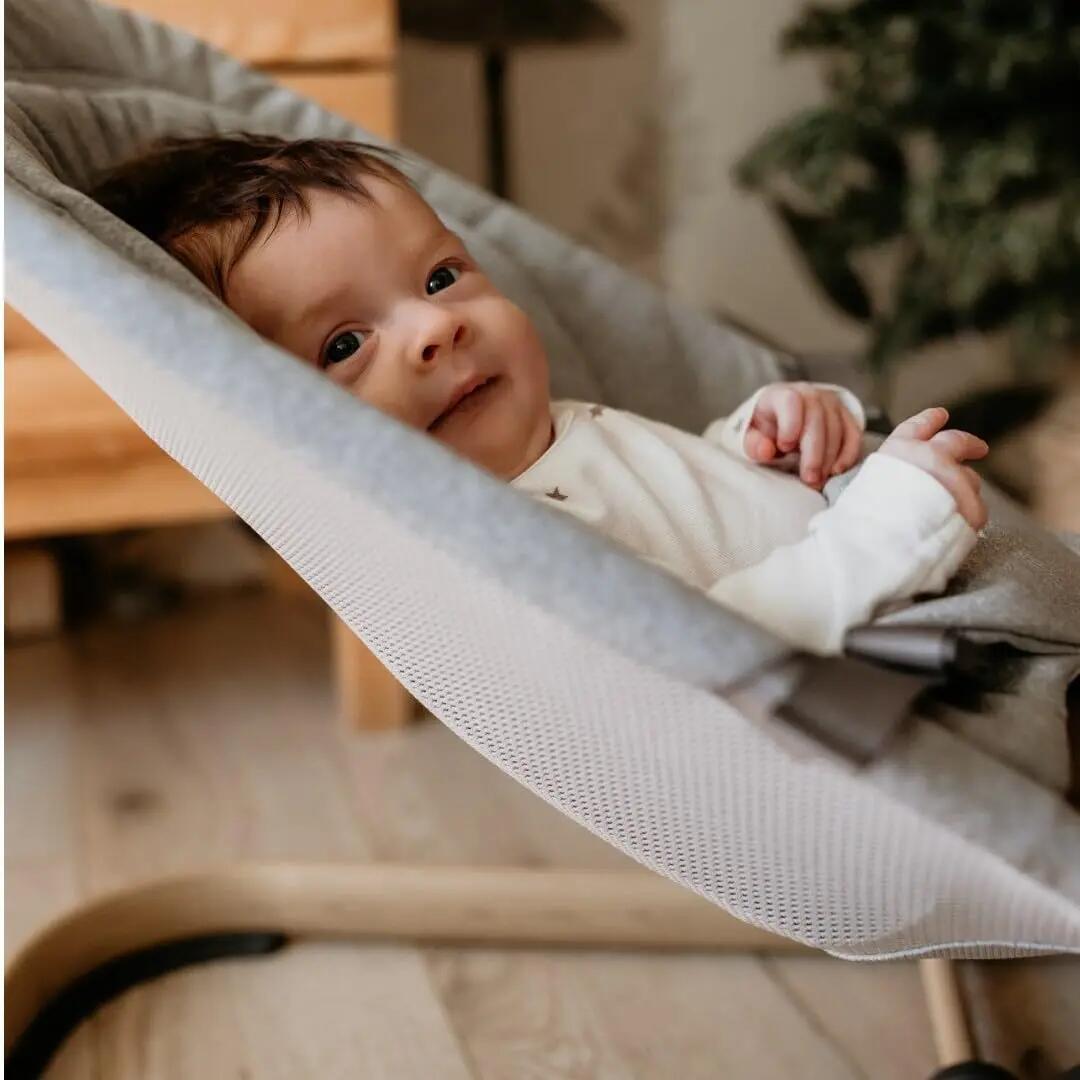 Transat bebè - 2in1 basculante regolabile 3 posizioni - lily - grigio 6/10