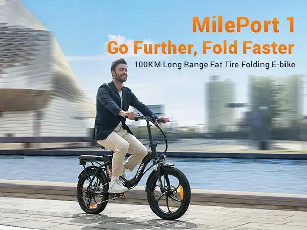 Vélo de ville électrique pliable HillMiles MilePort 1 250W 468Wh 20-pouces 3/10