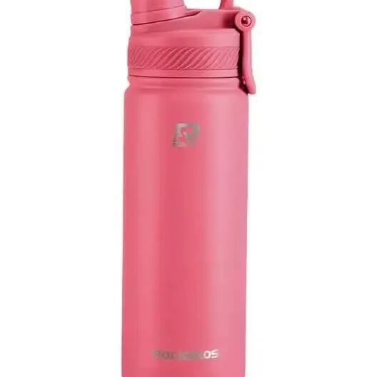 Insulated bottle with integrated straw ROCKBROS