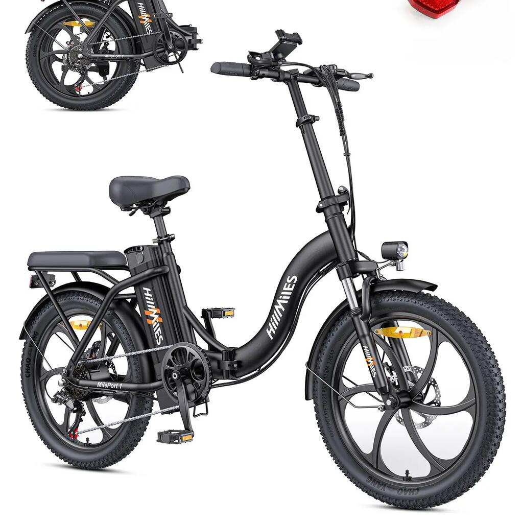 Foldable electric city bike HillMiles MilePort 1 250W 468Wh 20-inch