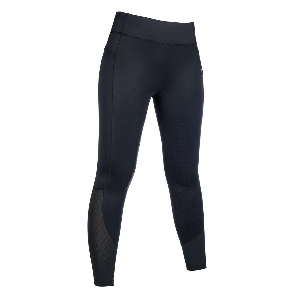Girls' full grip riding leggings HKM Harbour Island