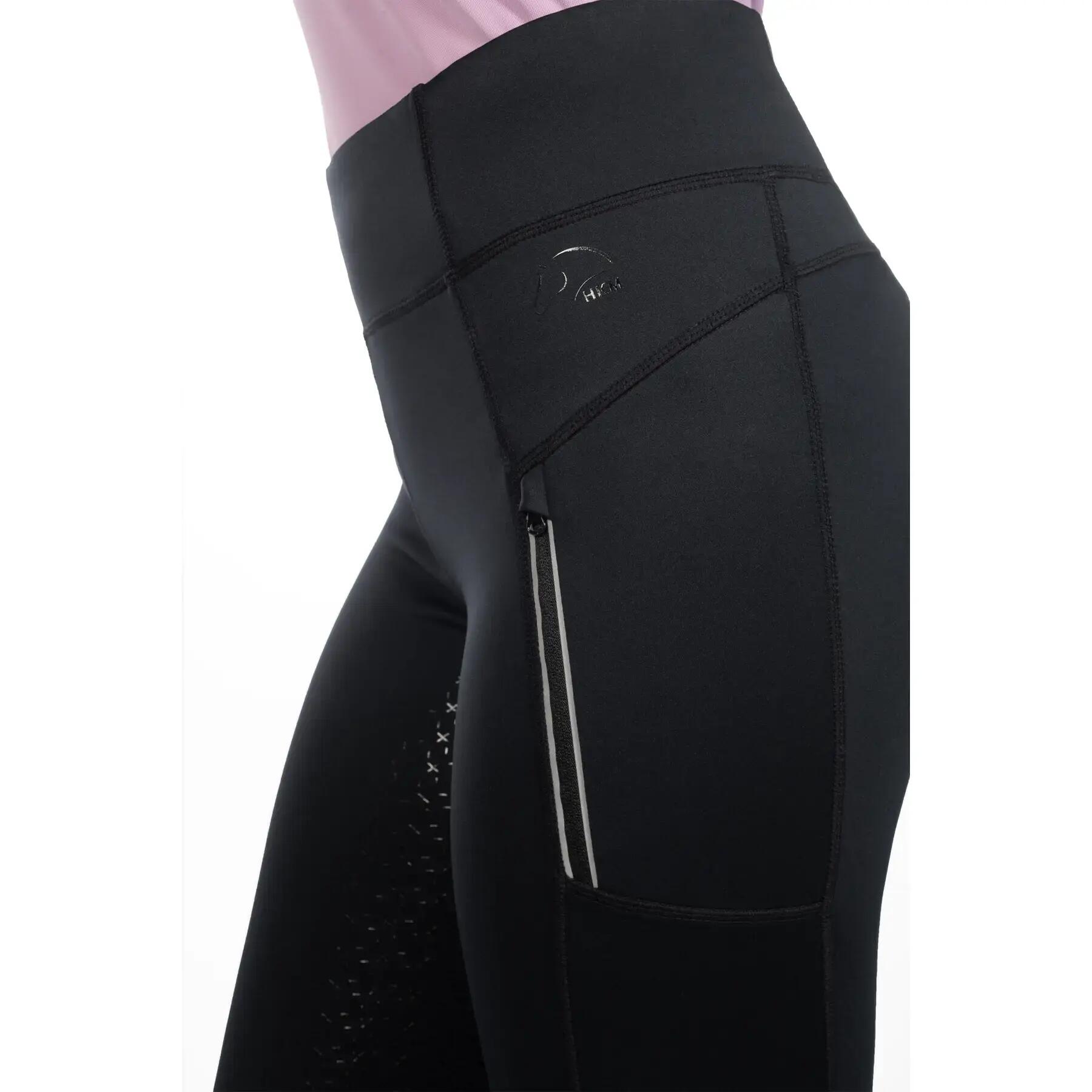 Dziewczęce legginsy jeździeckie z pełną przyczepnością HKM Harbour Island 4/4