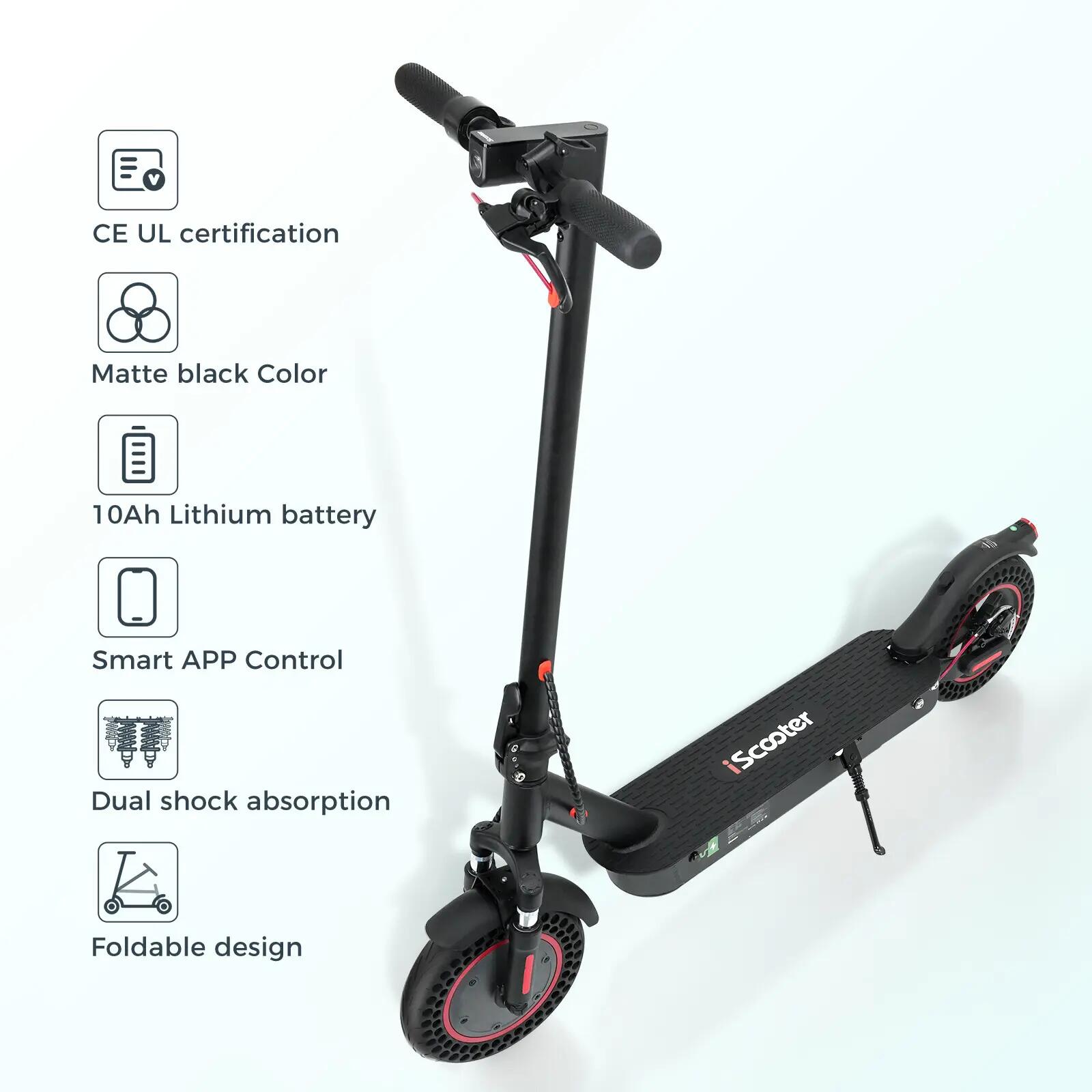 Trotinete elétrica iscooter i9Max 500W 36V dobrável 7/11