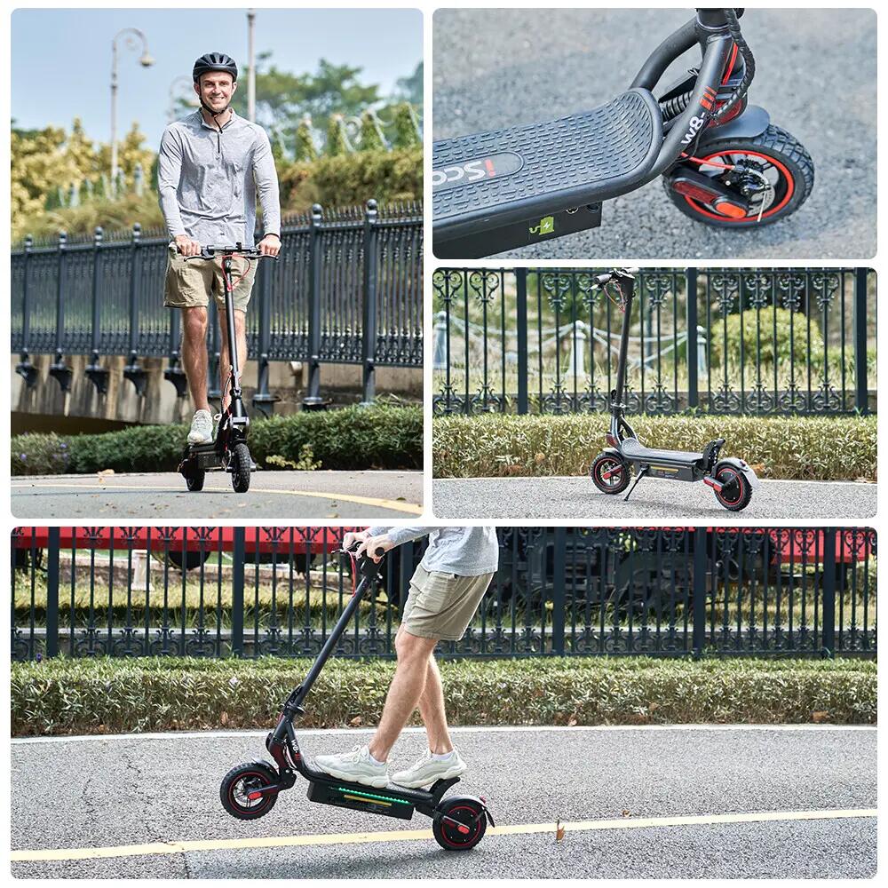 Trotinete elétrica iscooter W8 500W 48V dobrável 7/13