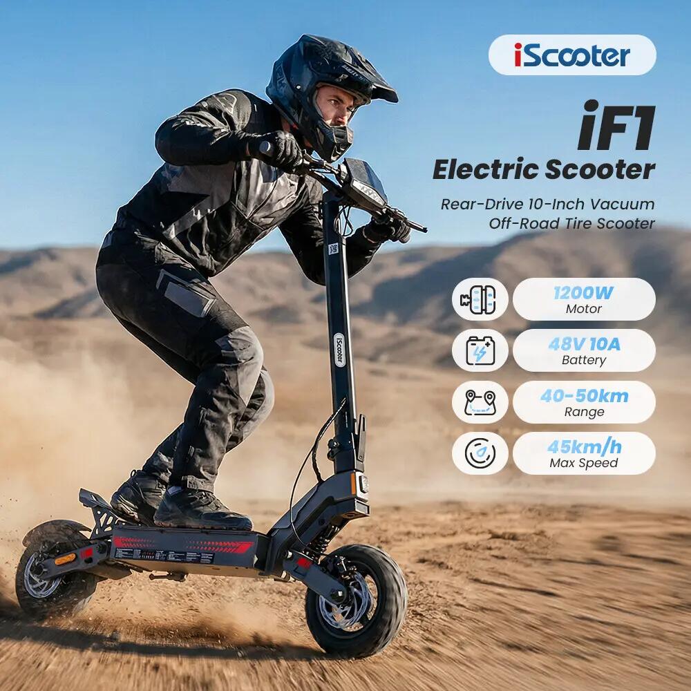 Trotinete elétrica iscooter iF1 1200W 48V dobrável 5/14