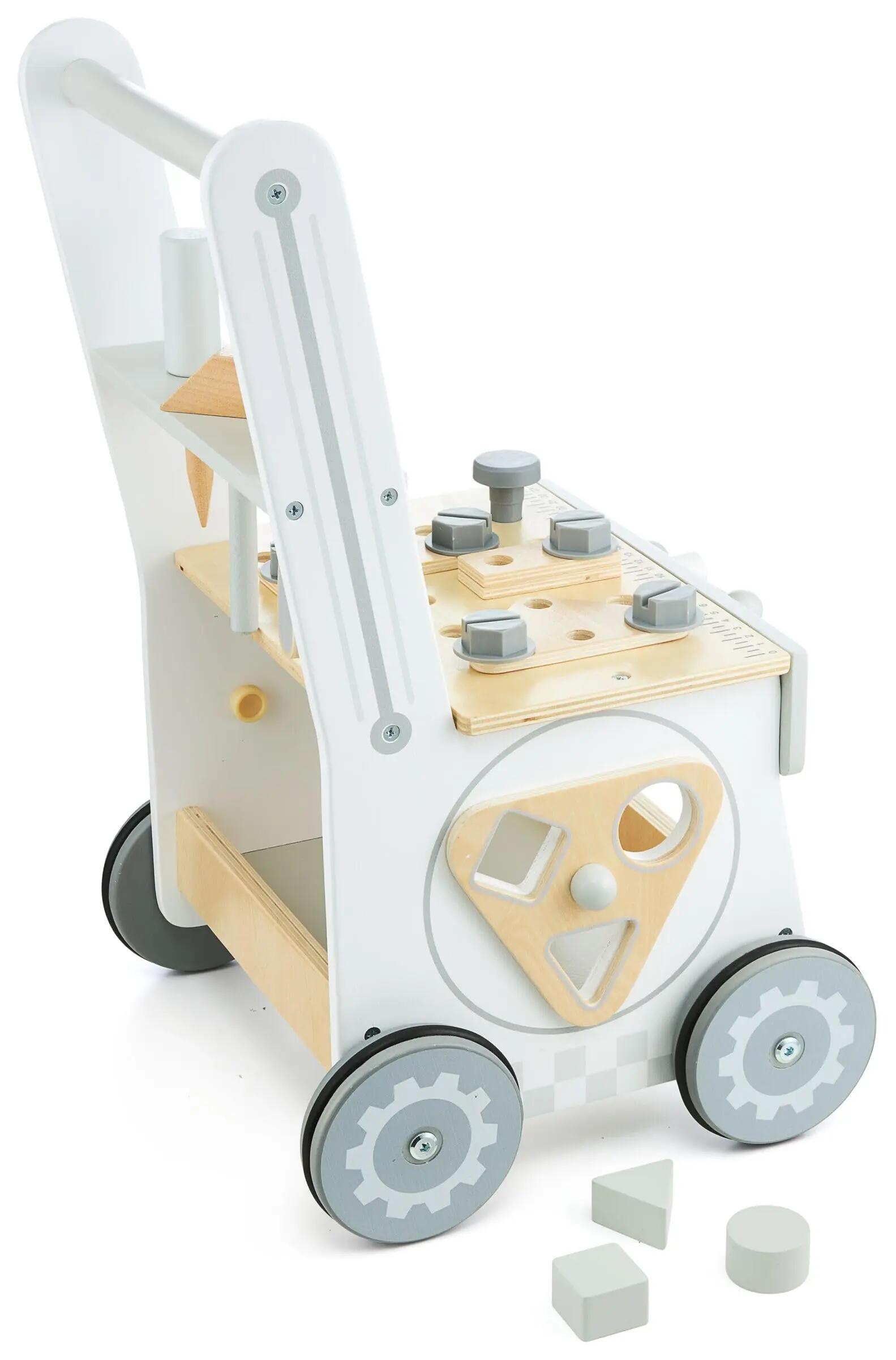 Camminatore educativo - carrello laboratorio 2-in-1 - naturale 7/9