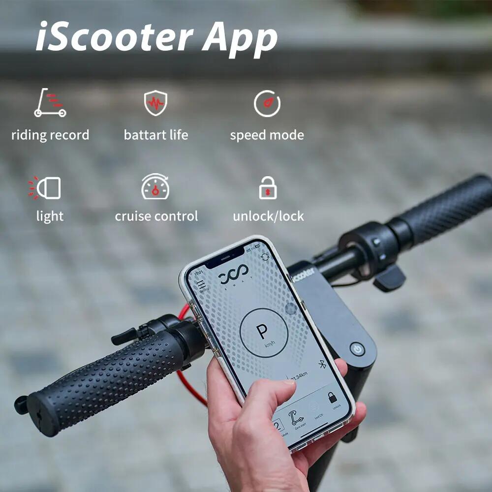 Trotinete elétrica iscooter W8 500W 48V dobrável 5/13