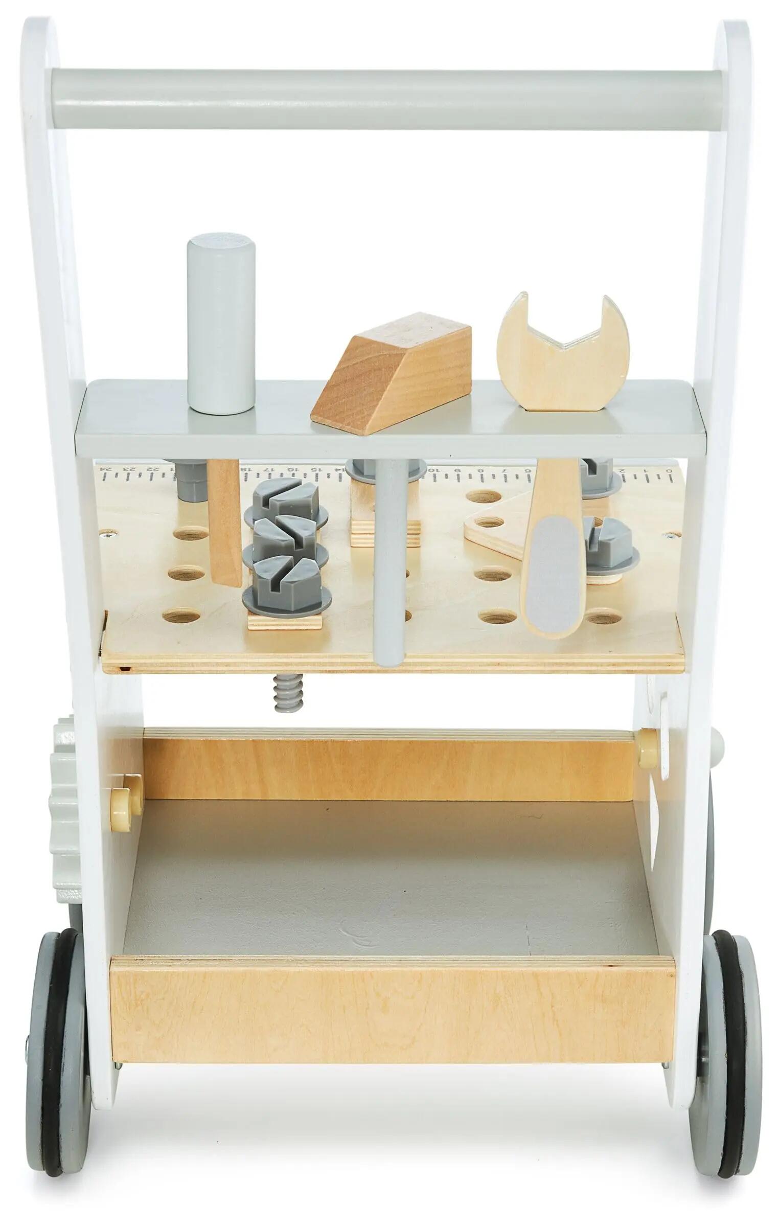 Camminatore educativo - carrello laboratorio 2-in-1 - naturale 6/9