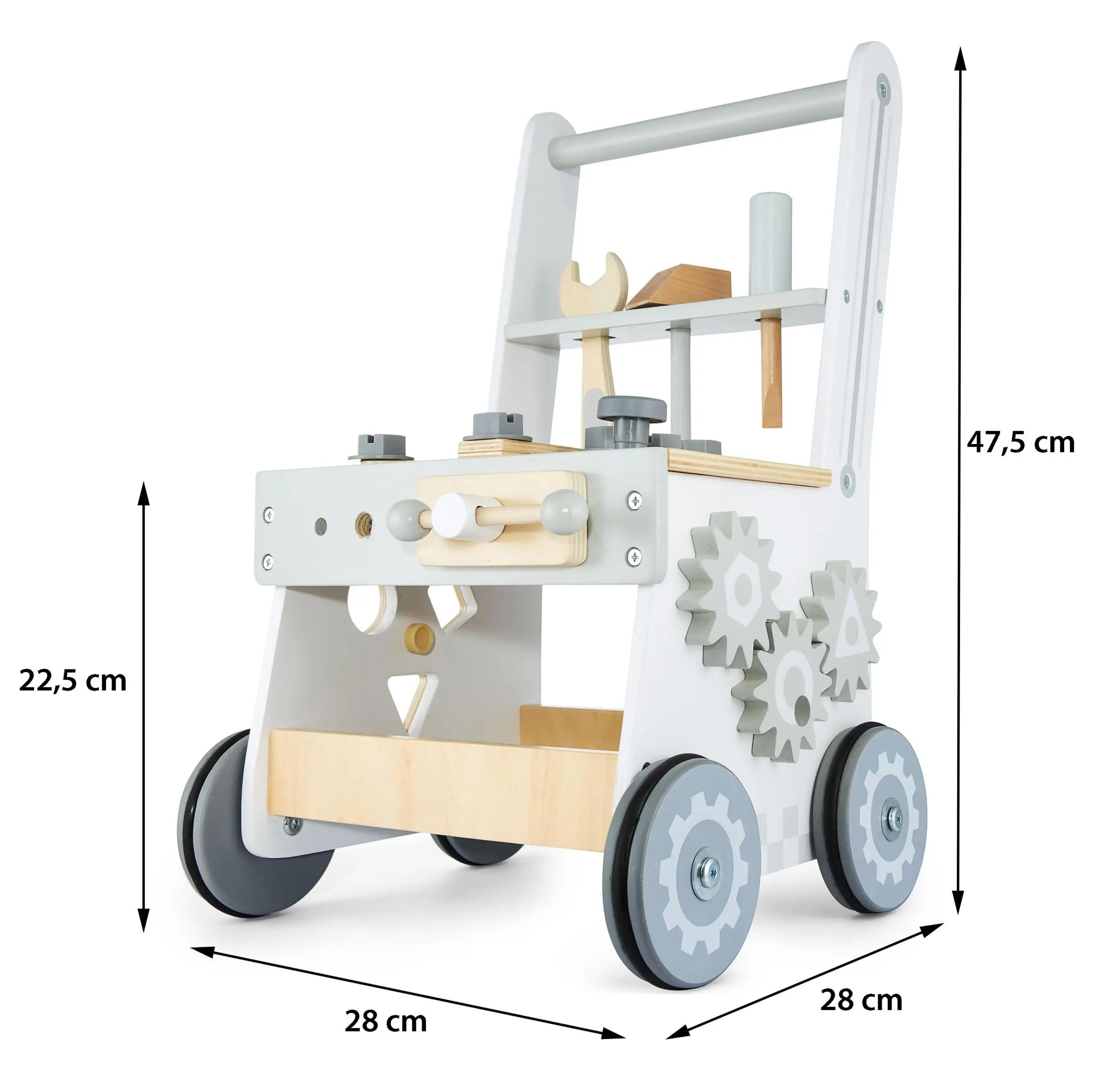 Camminatore educativo - carrello laboratorio 2-in-1 - naturale 3/9